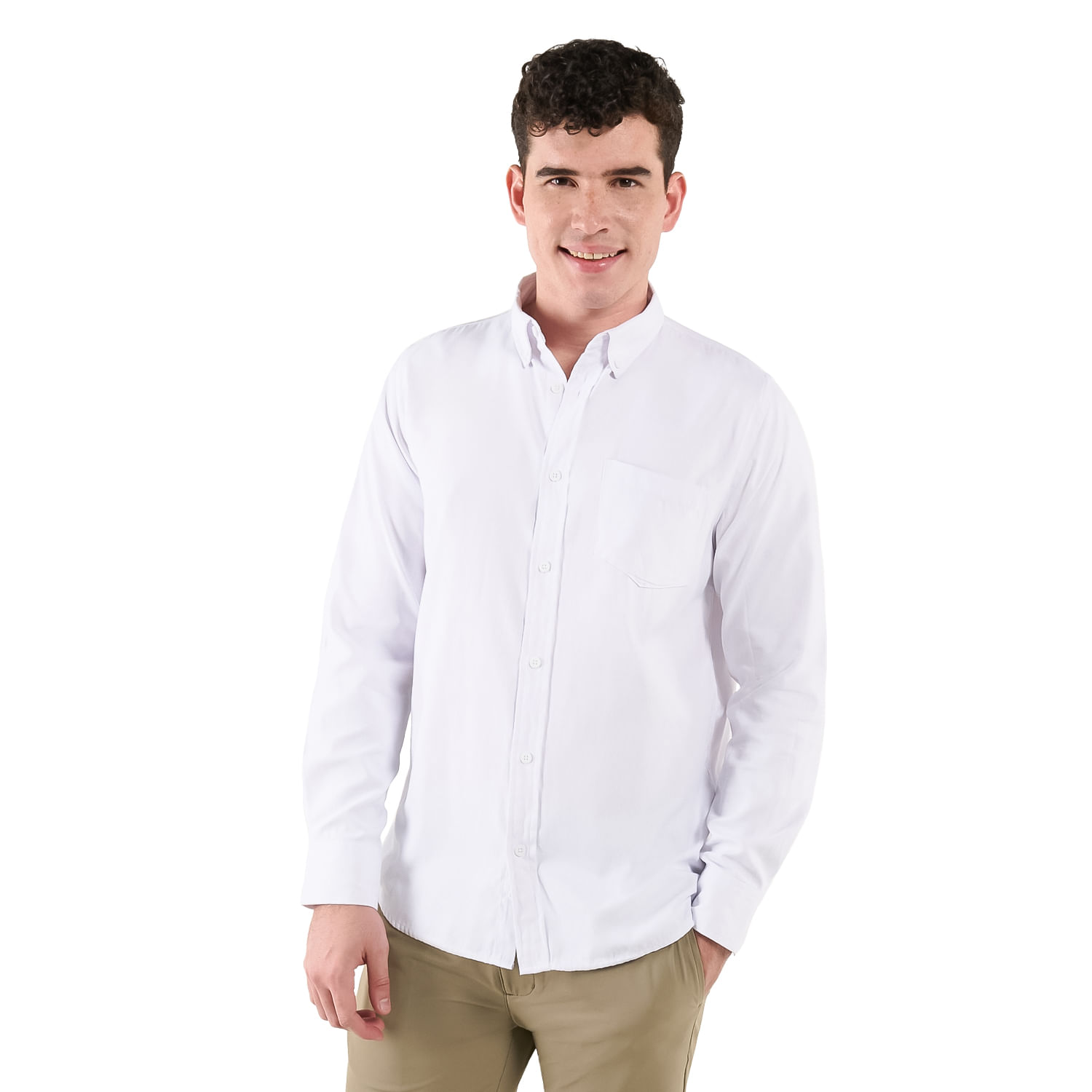 Camisa para Hombre Ml Porter Solid Blanca