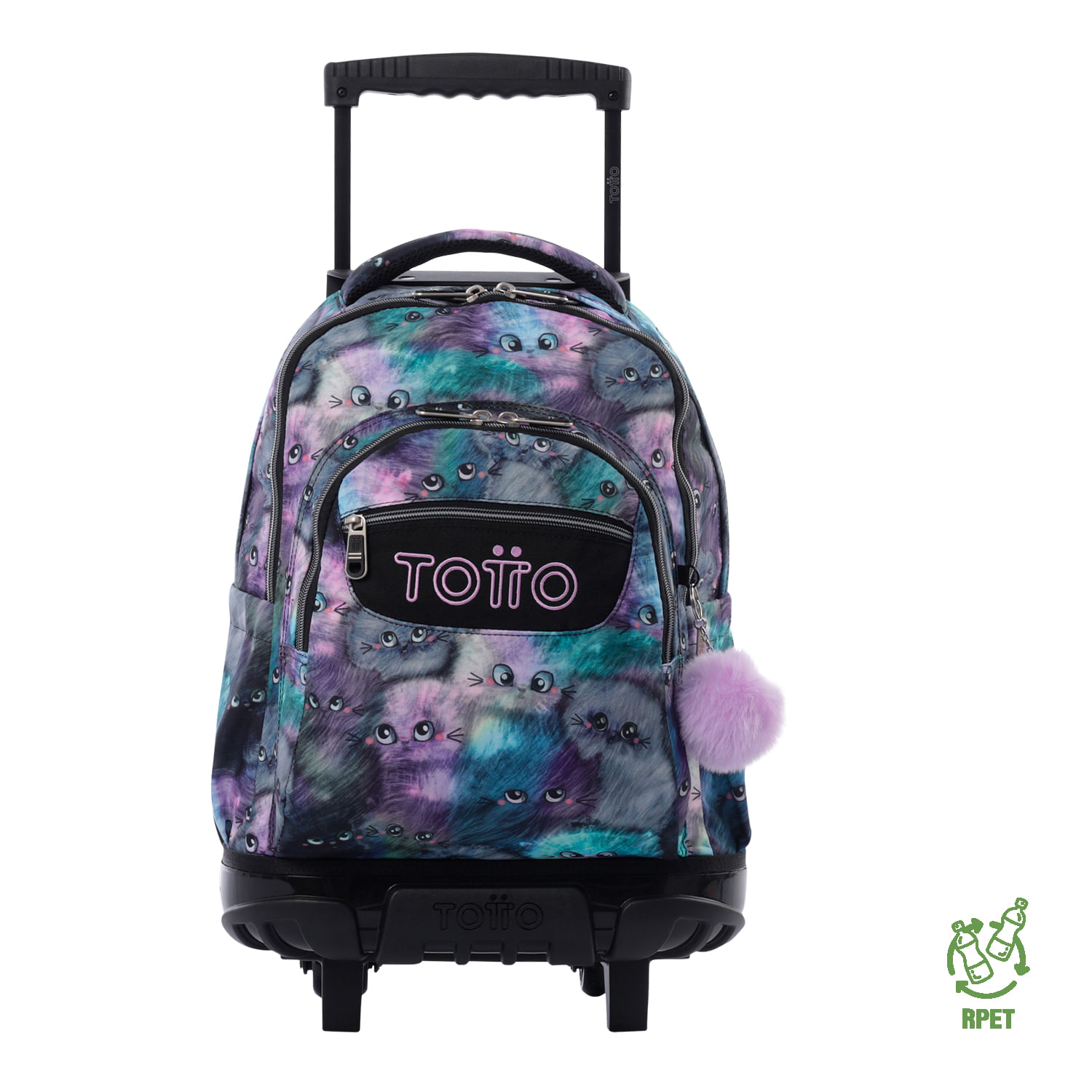 Morral Ruedas Niña Porta PC 15.4" Bomper Renglon Gris