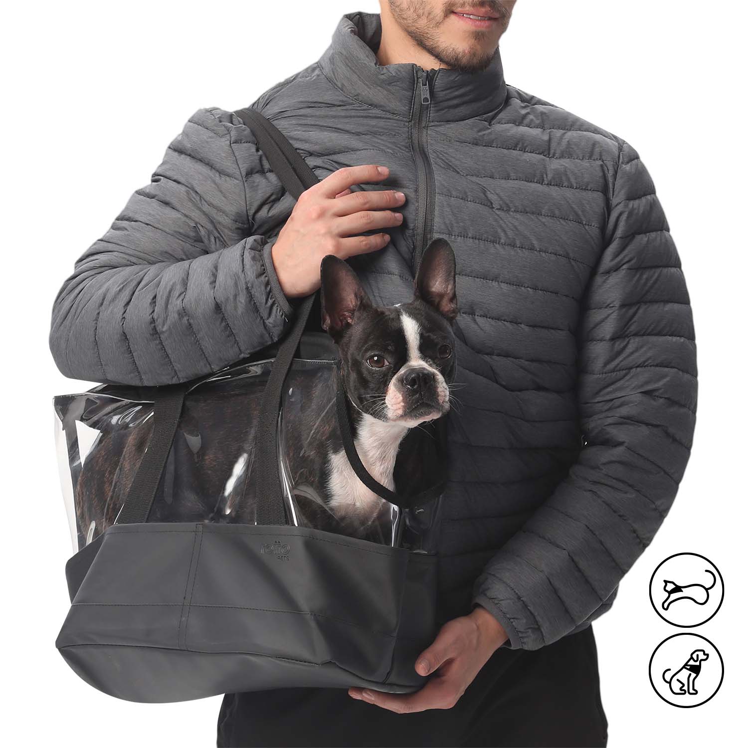 Bolso para llevar mascota Kira Blanco