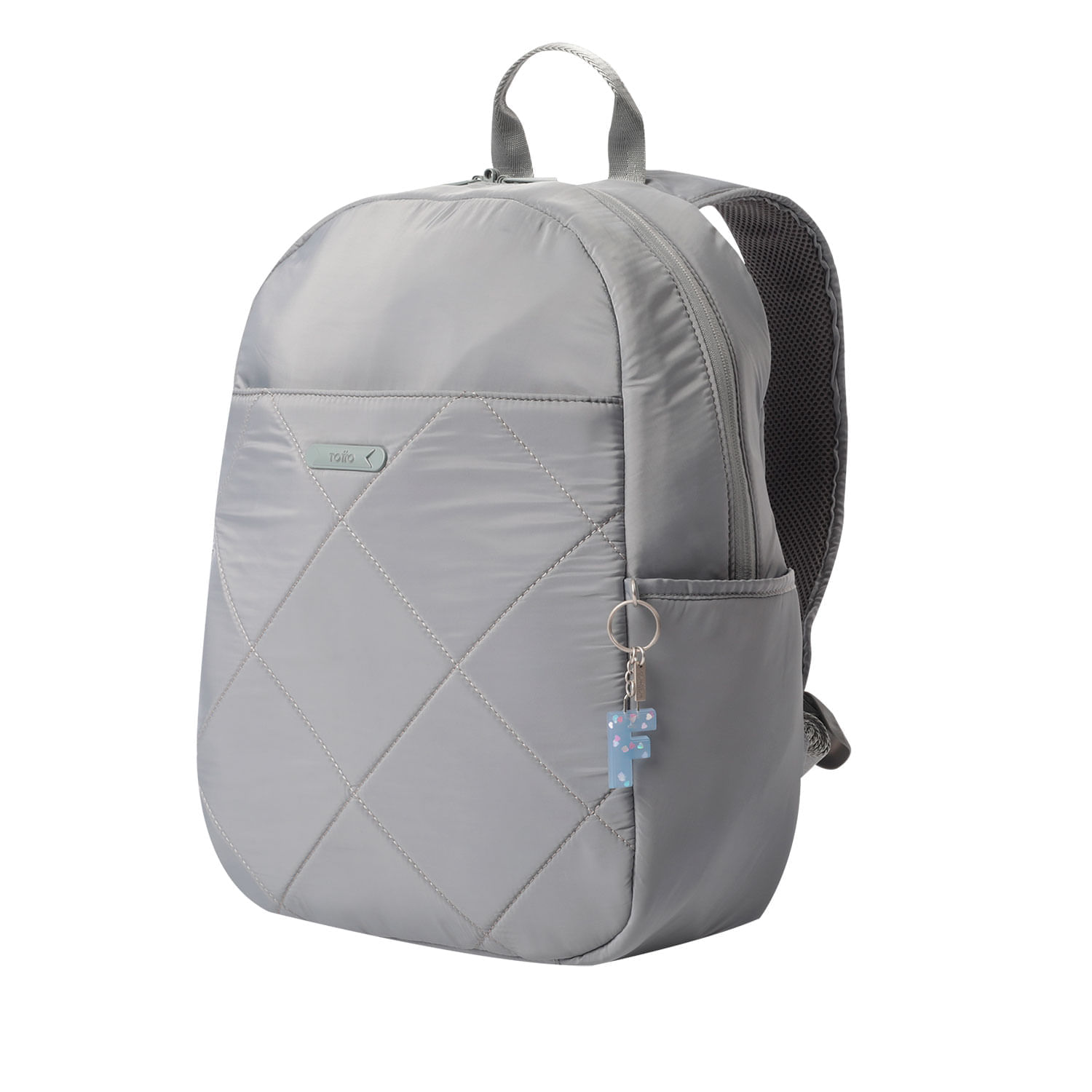 Llavero de Goma Abc color Blanco