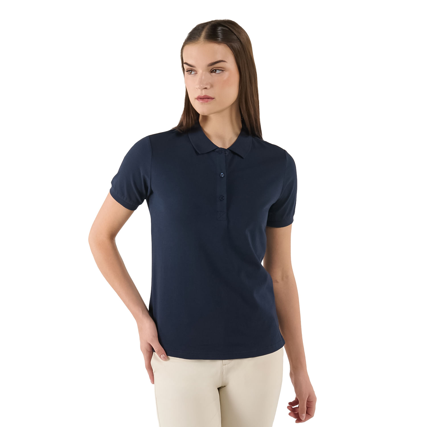 Camisa Polo Chechi para Mujer Azul