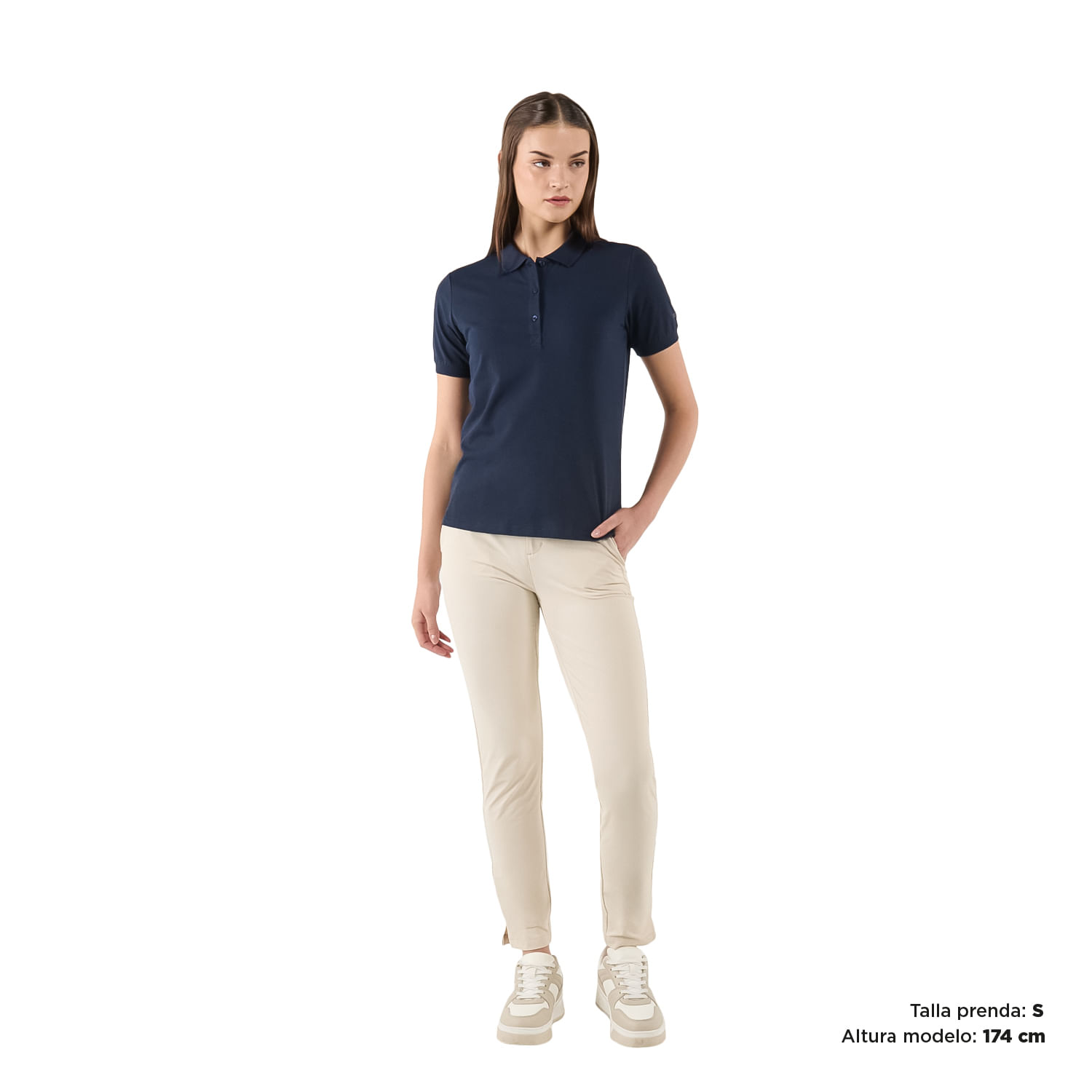 Camisa Polo Chechi para Mujer Azul