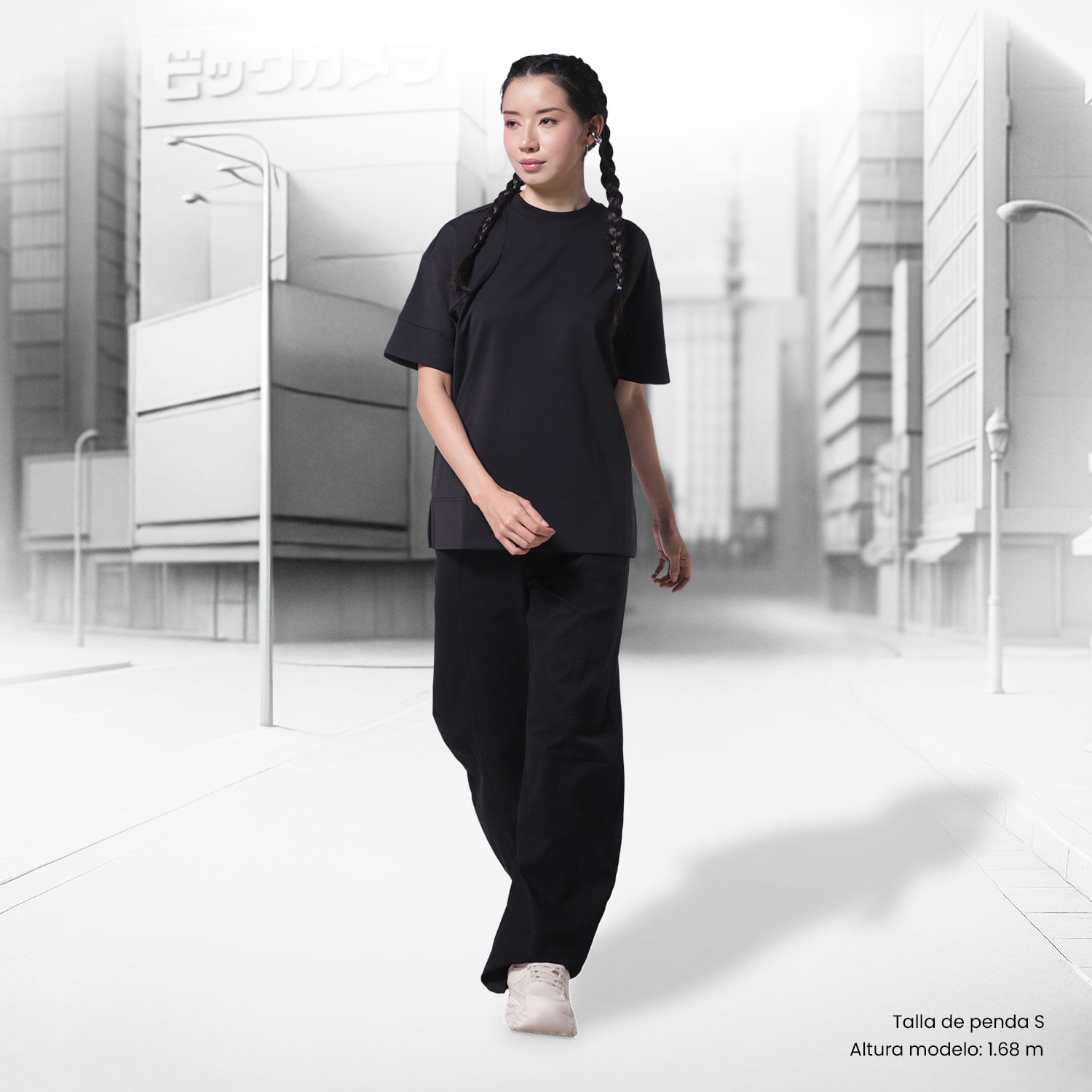 Pantalón Palazzo para Mujer Travy Xl Negro