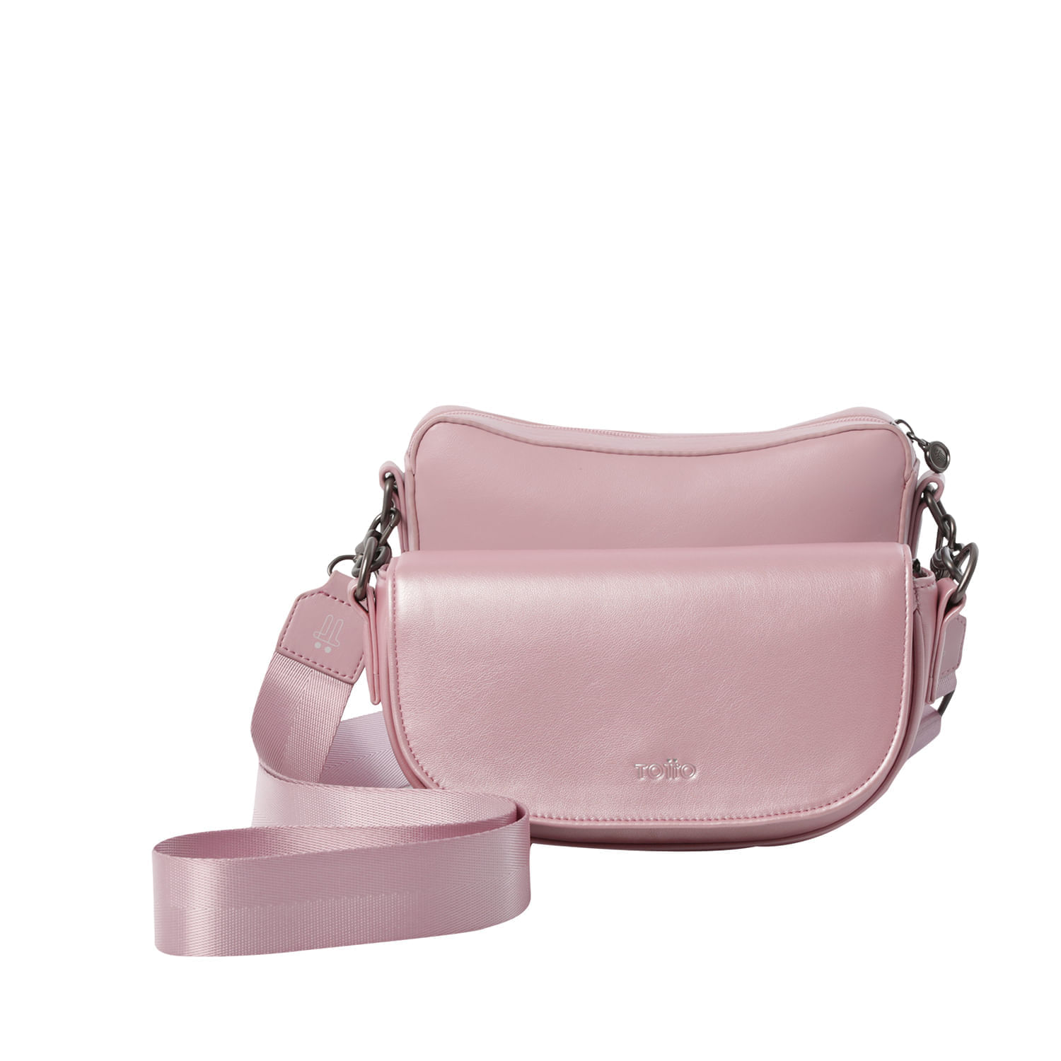 Bolso Crossbody X 2 Style Pequeño Rosado Mujer
