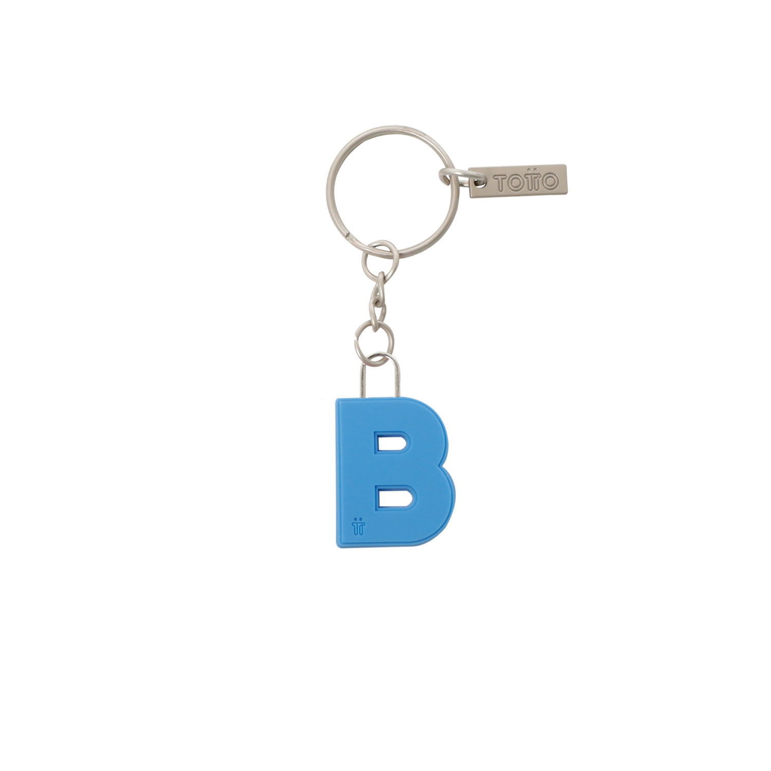 Llavero de Goma Abc color Azul