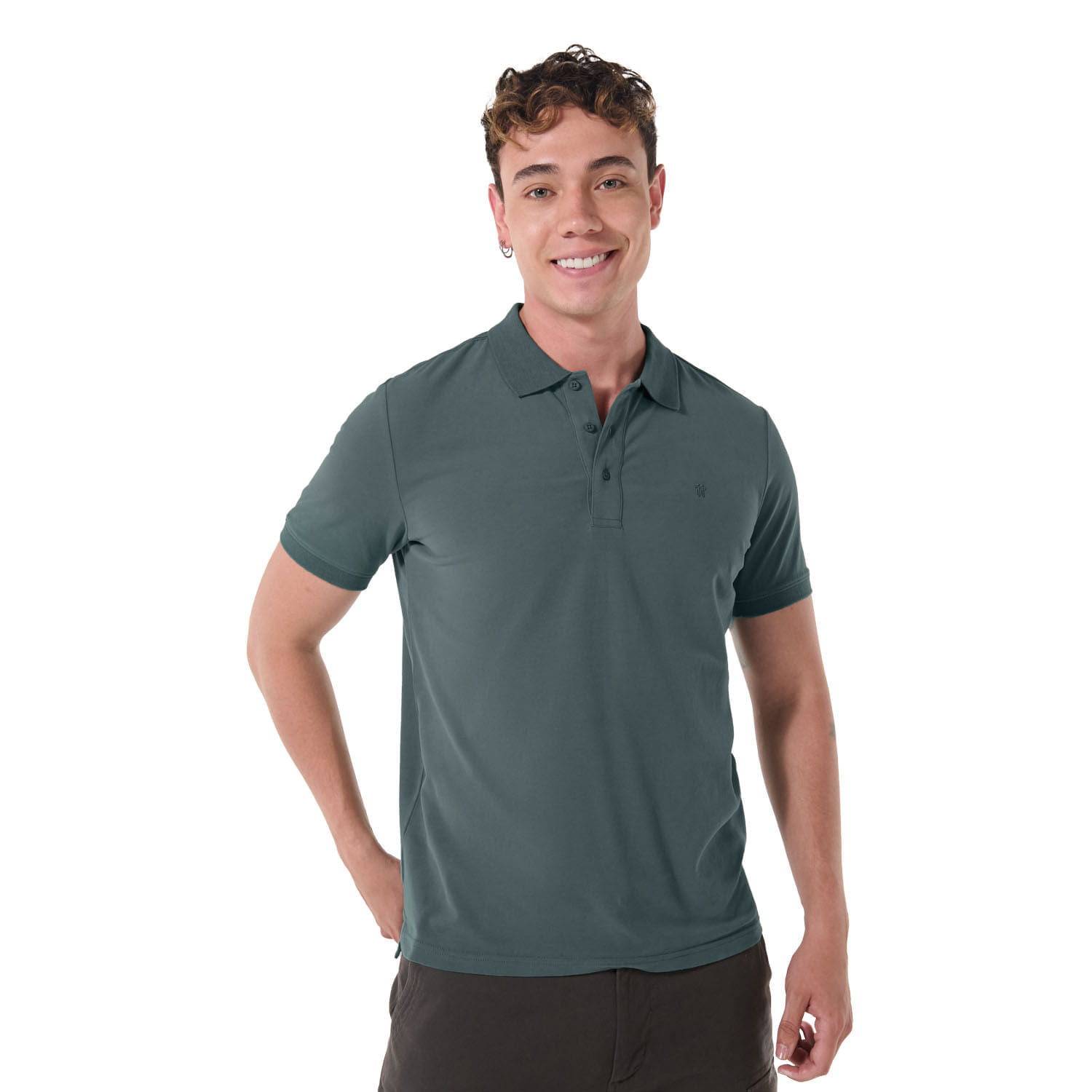 Camisa Tipo Polo Youngpolo Xxl Hombre Verde