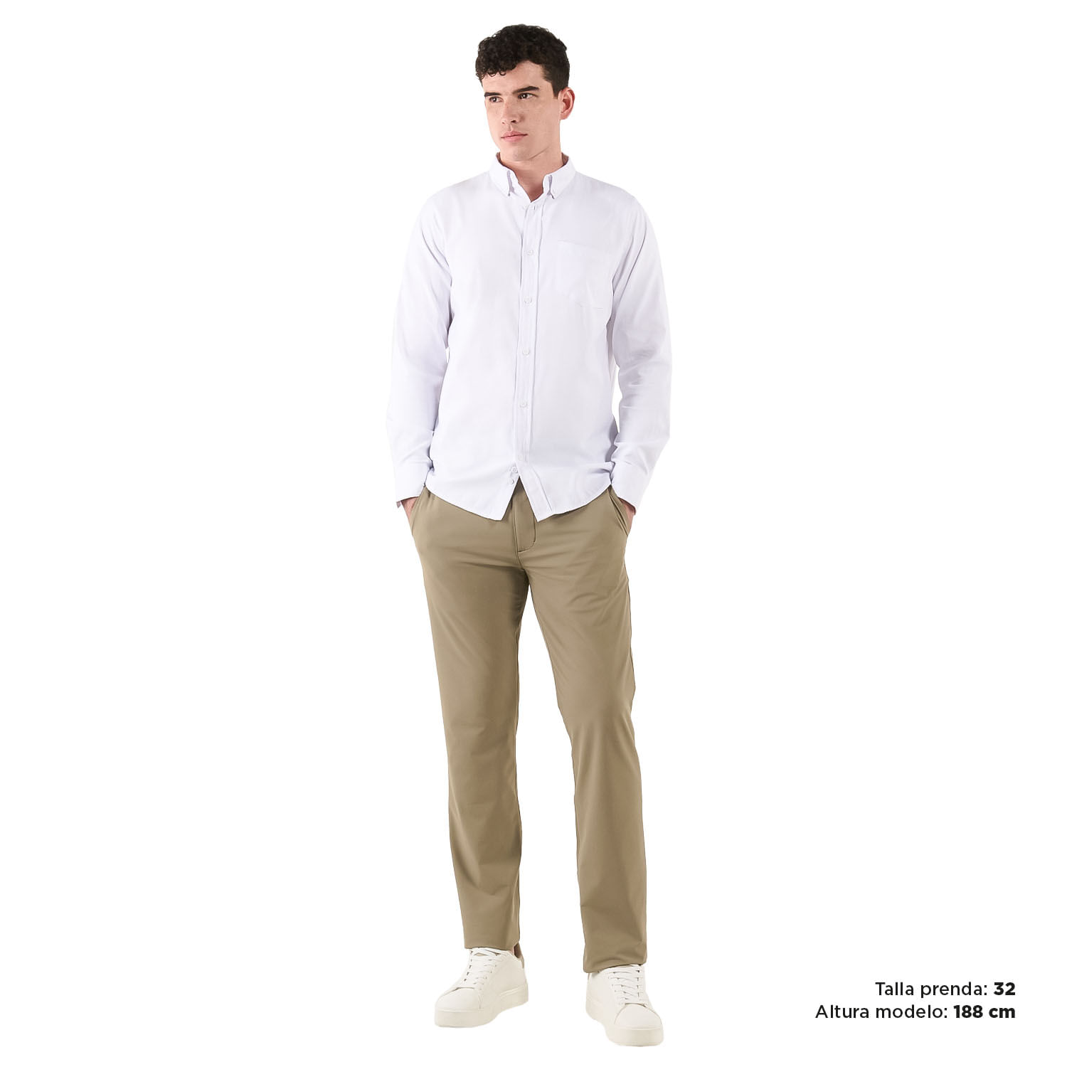 Pantalón estilo chino para Hombre Stinivo 34 Terreo