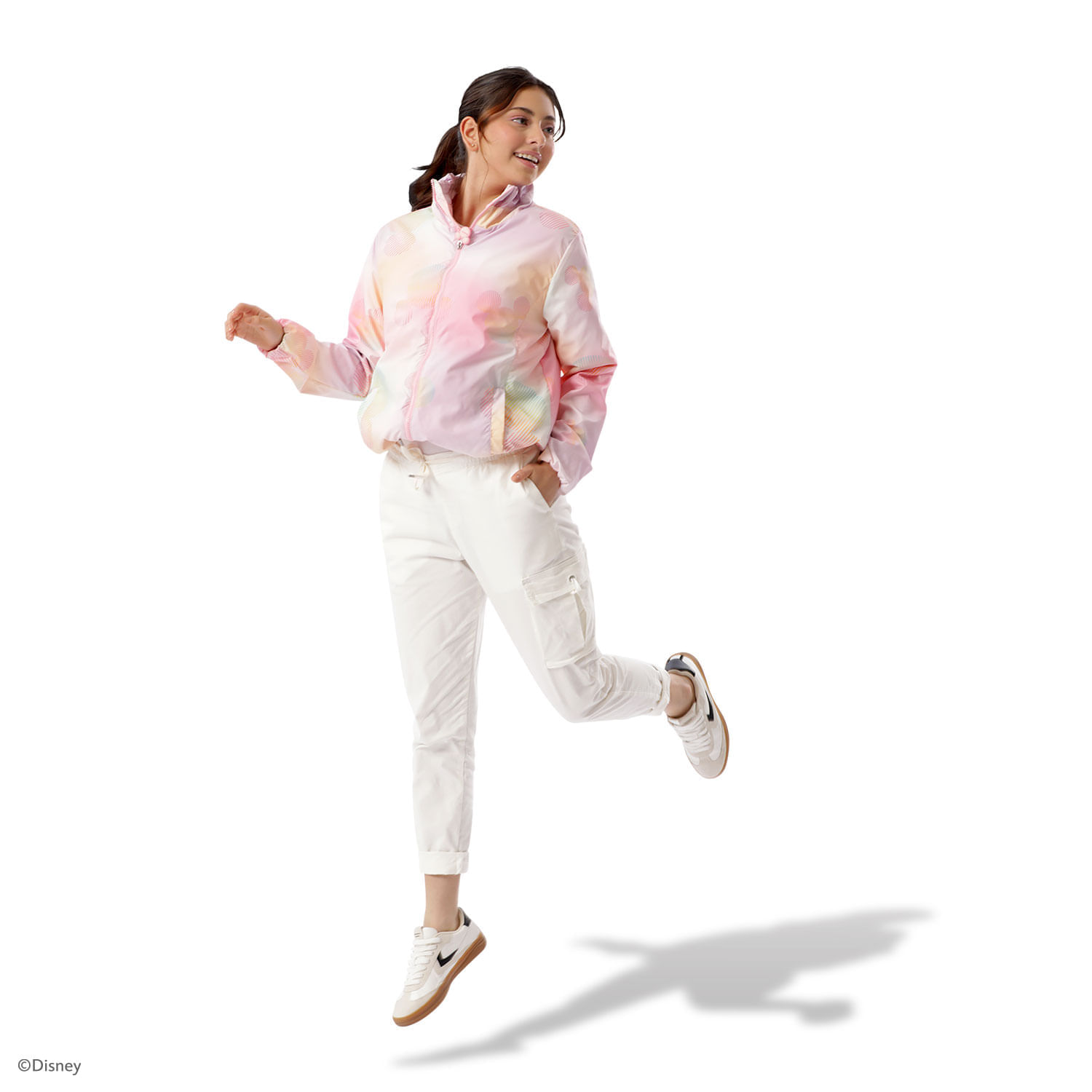 Chaqueta Ligera para Mujer S-M Minie Mouse Sense Scapes Rosada