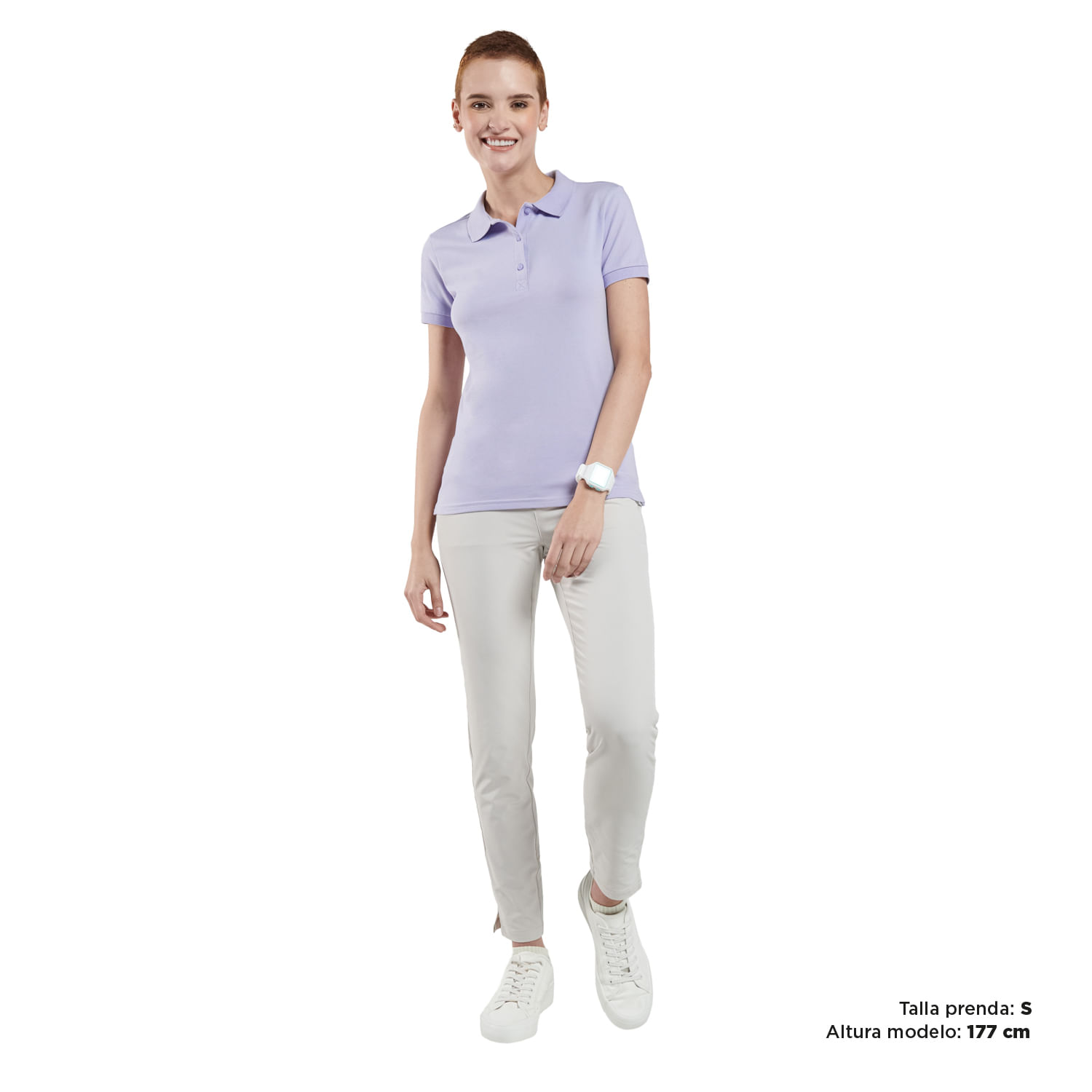 Camiseta Polo Morado Mujer Chechi