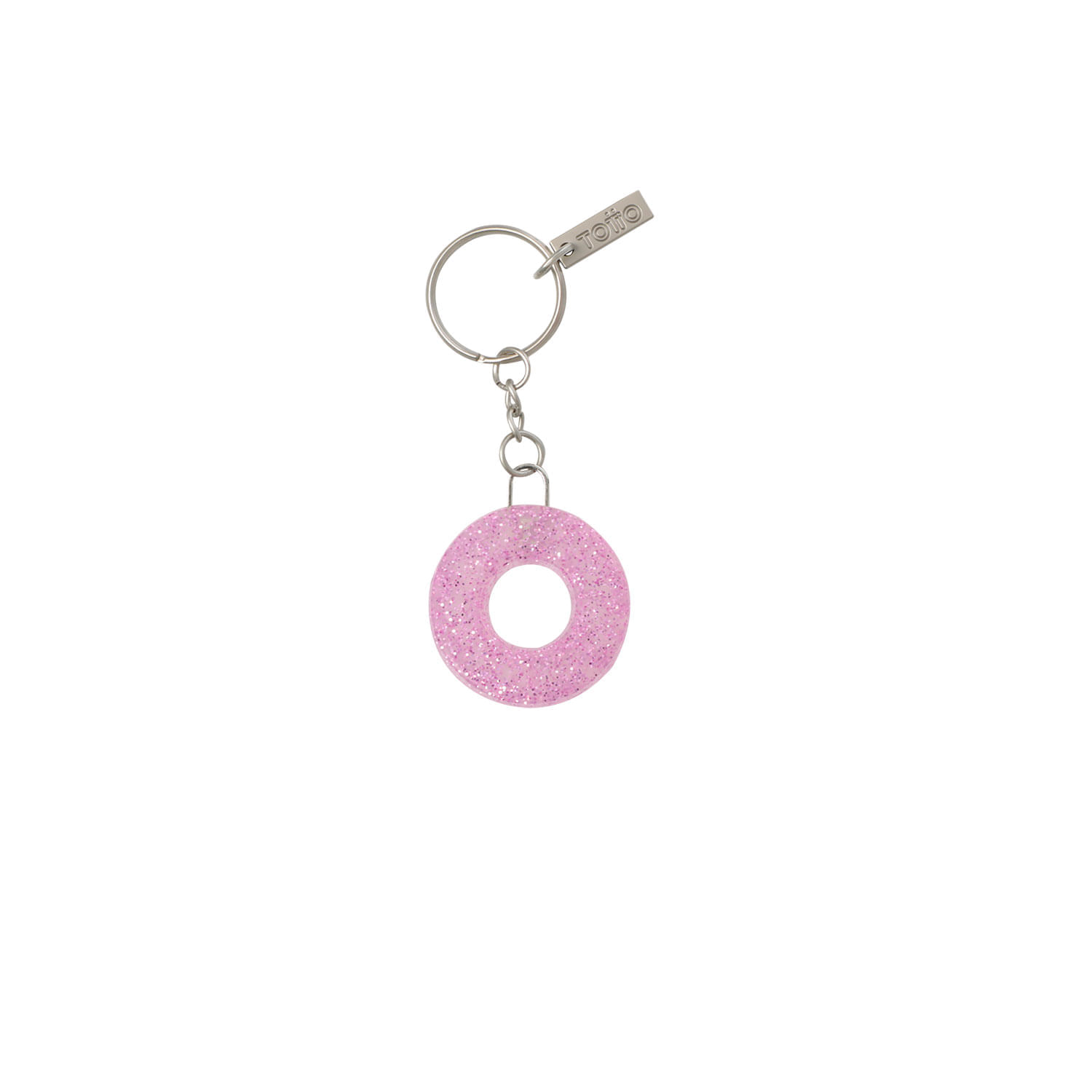 Llavero de Goma Abc color Morado