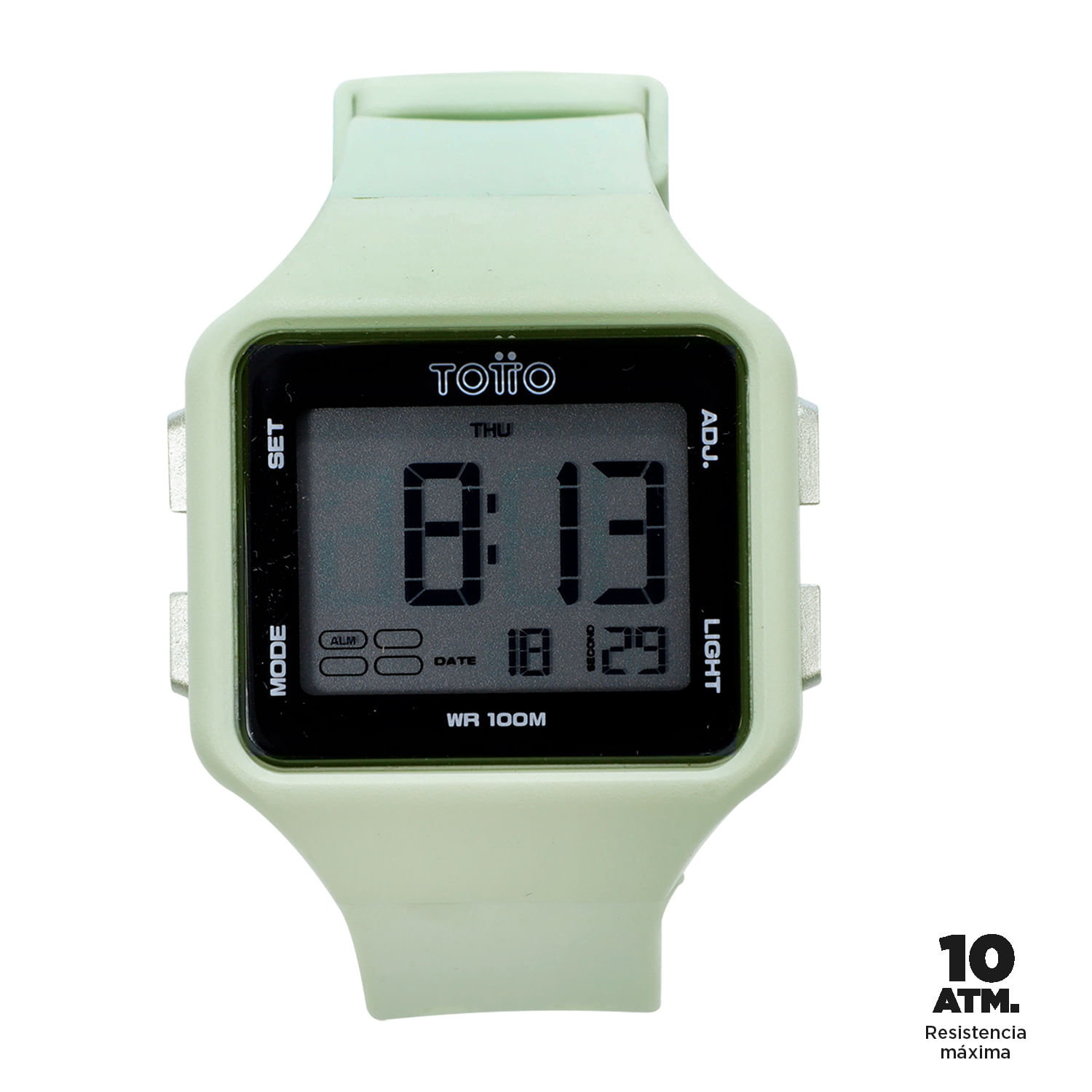 Reloj Digital Haze Verde Mujer