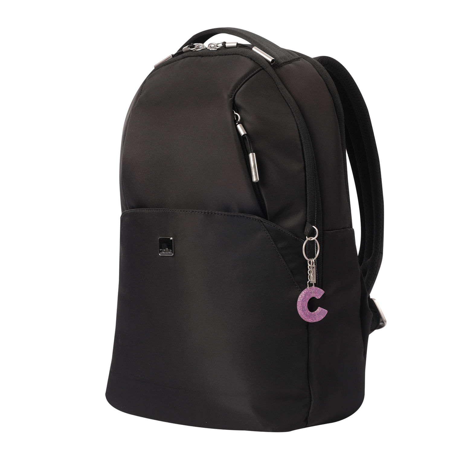Llavero de Goma Abc color Morado