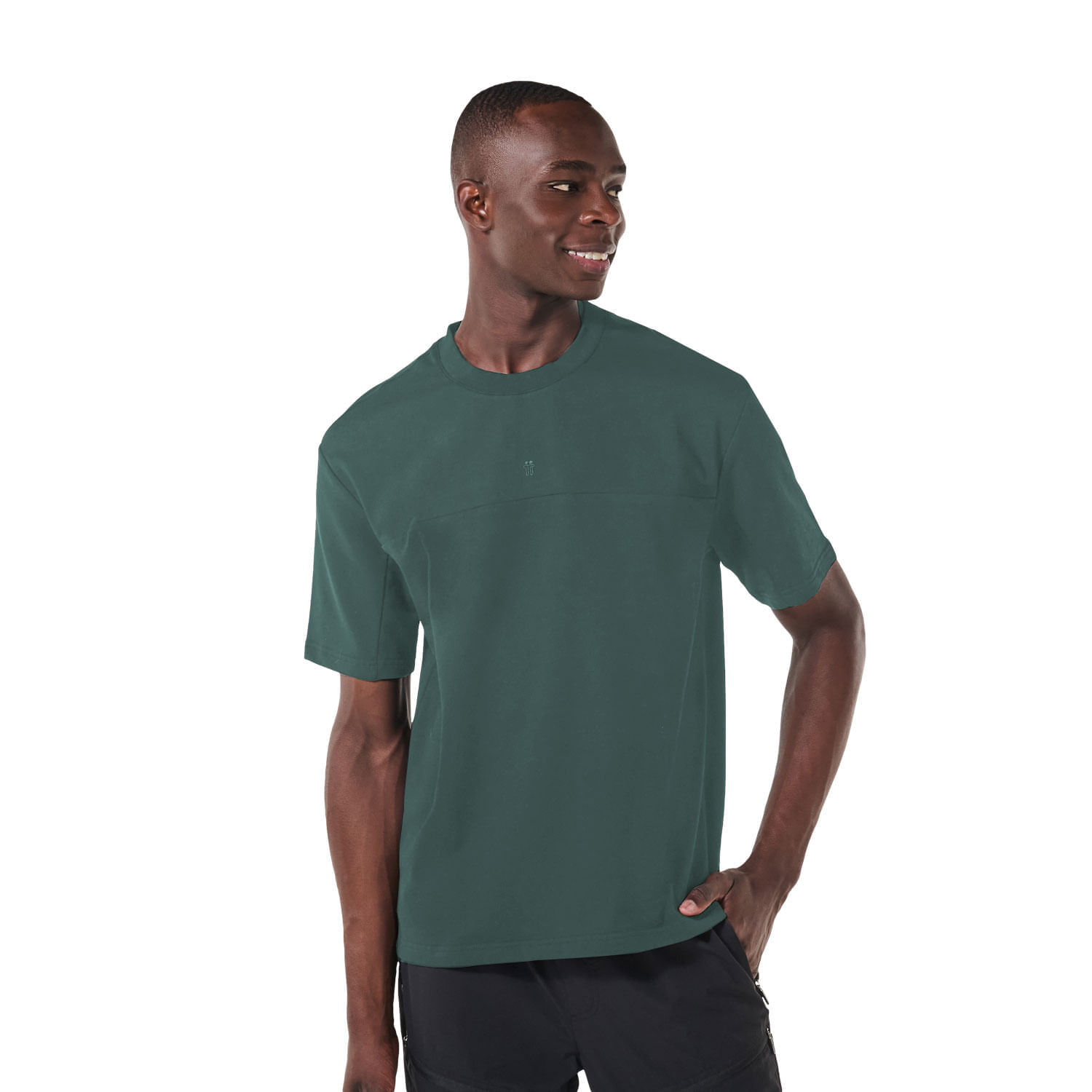 Camiseta Cuello Redondo para Hombre Rufo Verde Xxl