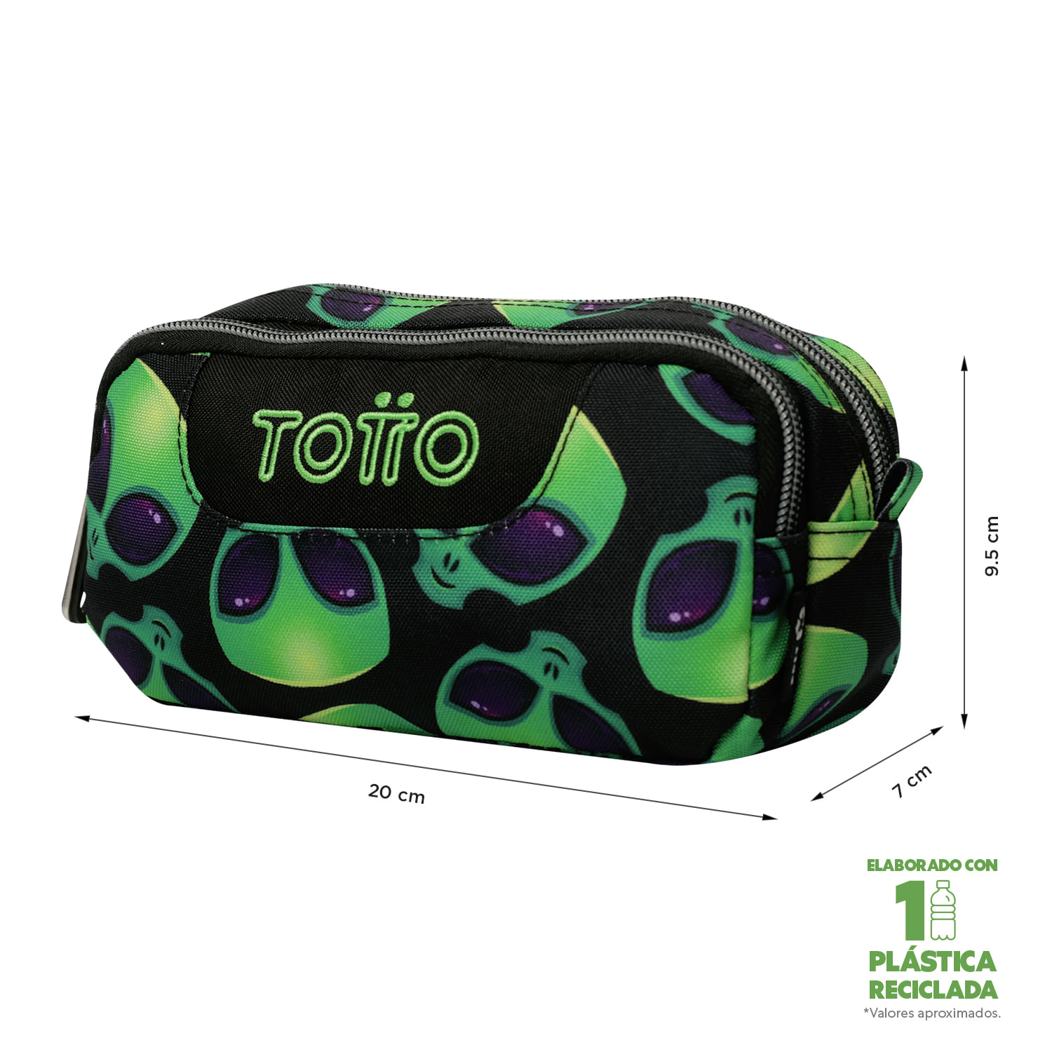 Cartuchera Multiuso Sobre Verde Hombre