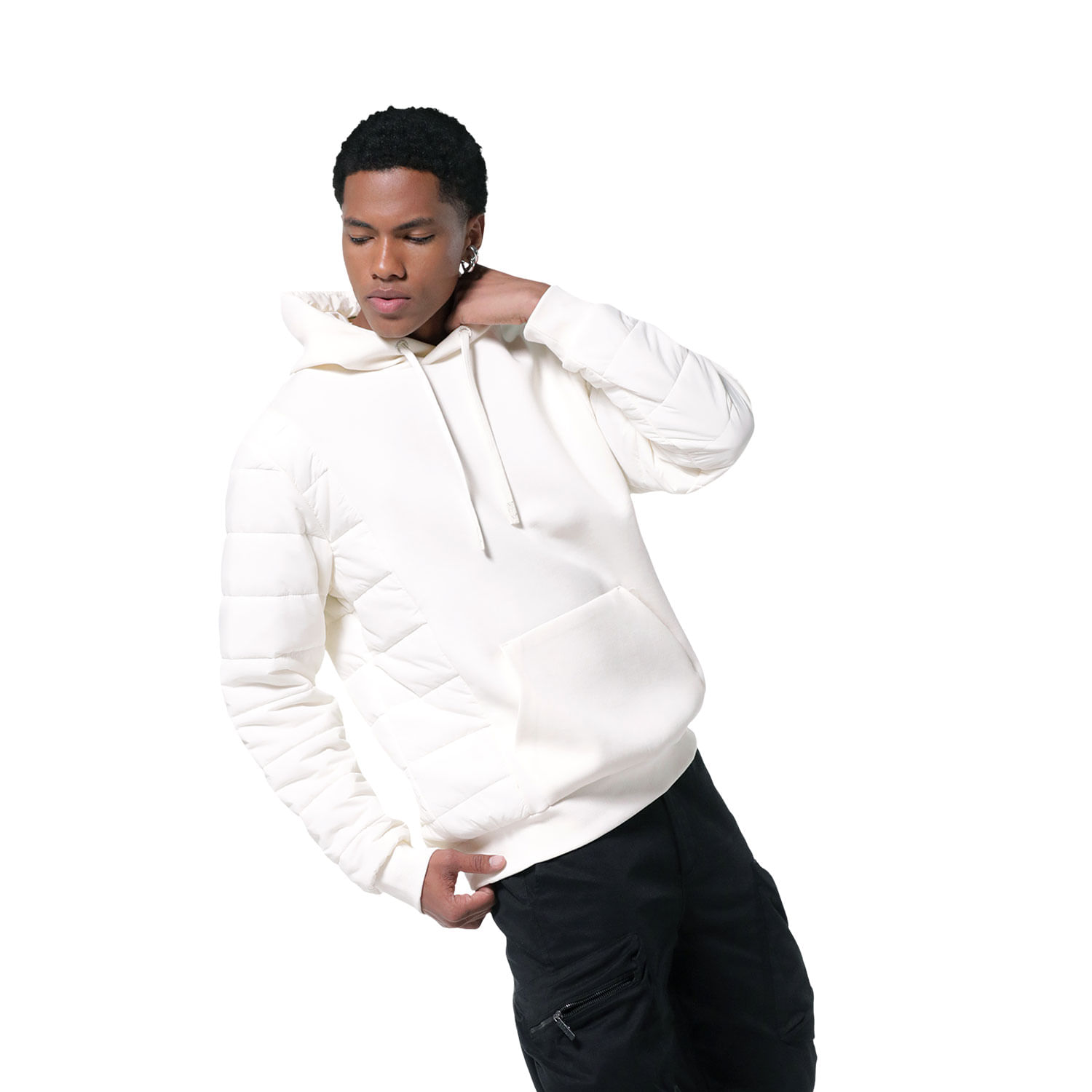 Buzo con capota Away Blanco Xl: Outfit para Viajar Cómodo