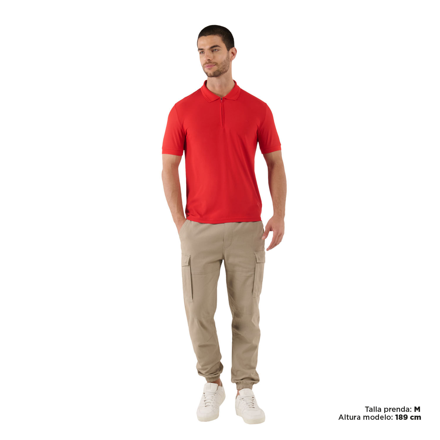 Camisa Polo Leel para Hombre Roja