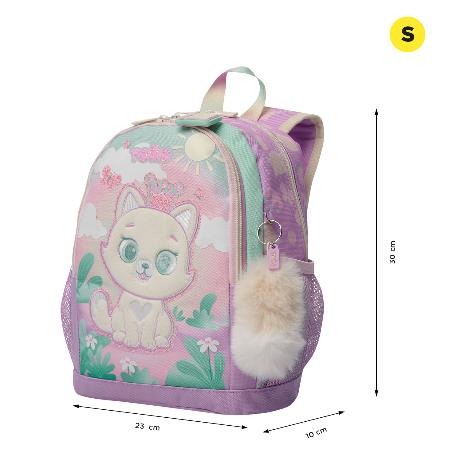 Morral para Niña Queen Cat Pequeño Rosado