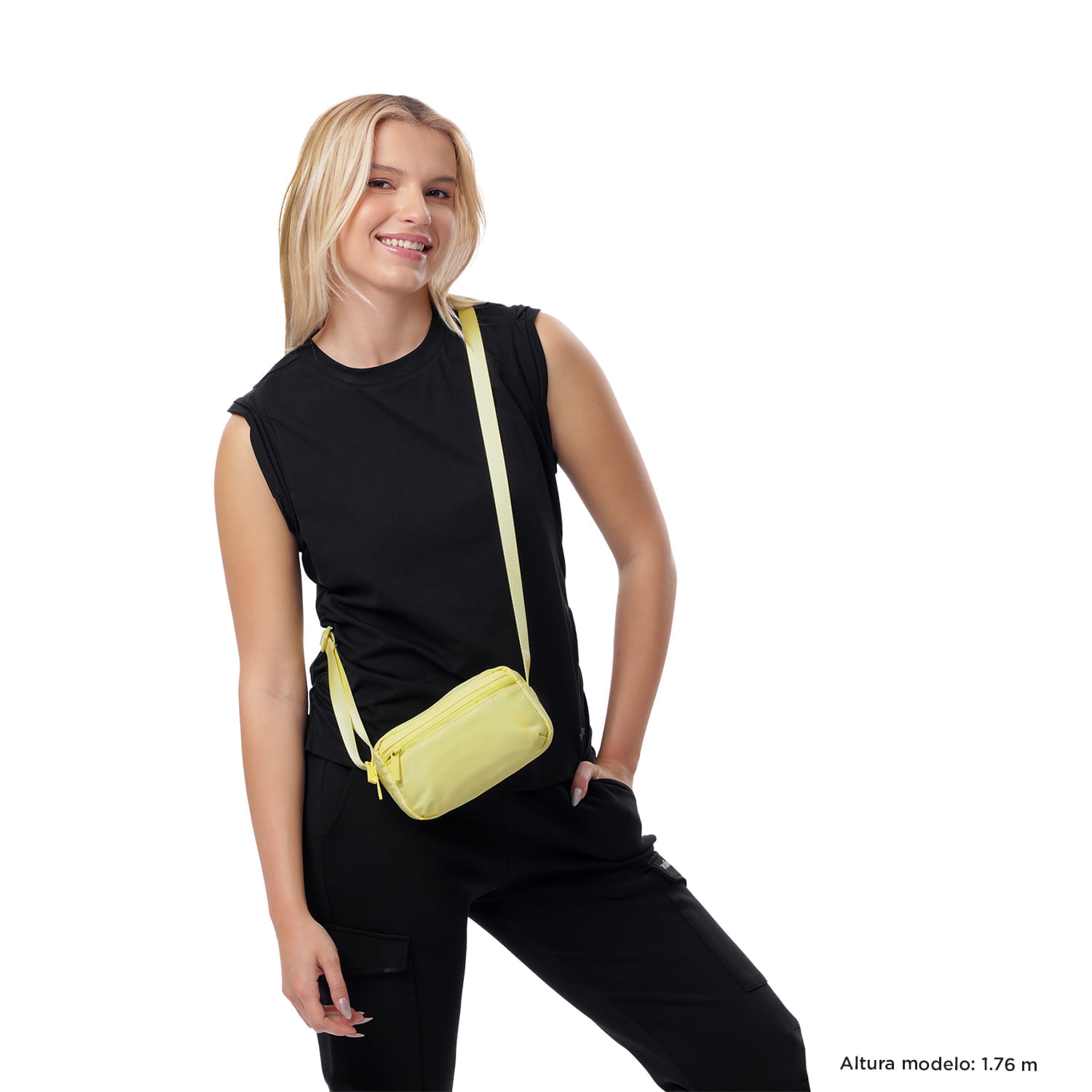 Bolso Crossbody Mujer Bombo Amarillo