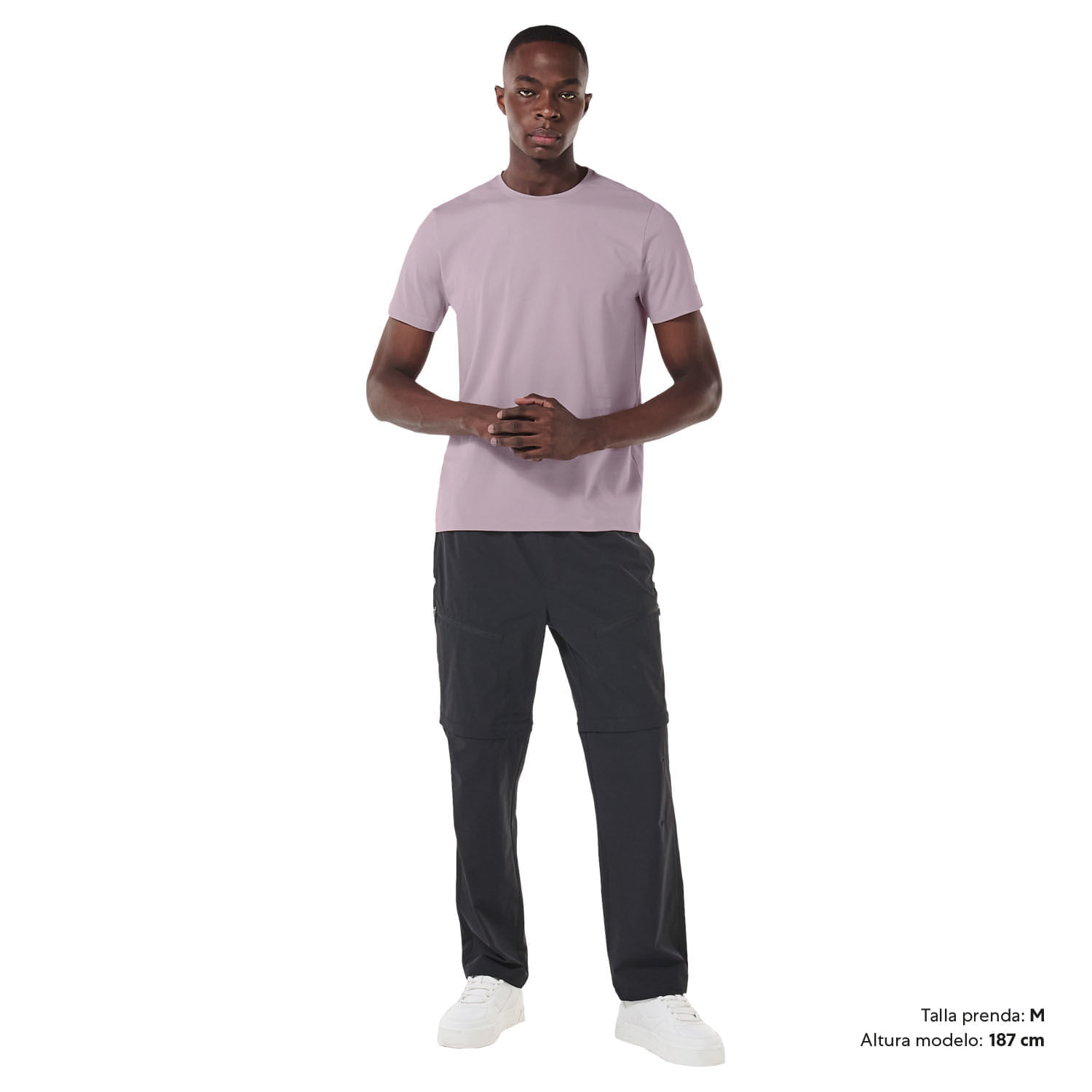Camiseta Cuello Redondo para Hombre Manne Rosada Xxl