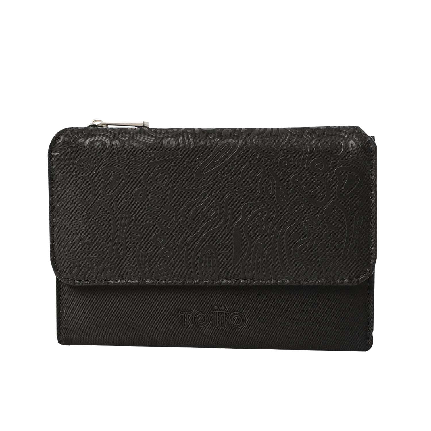 Billetera Montana con RFID Blocker Negra Mujer