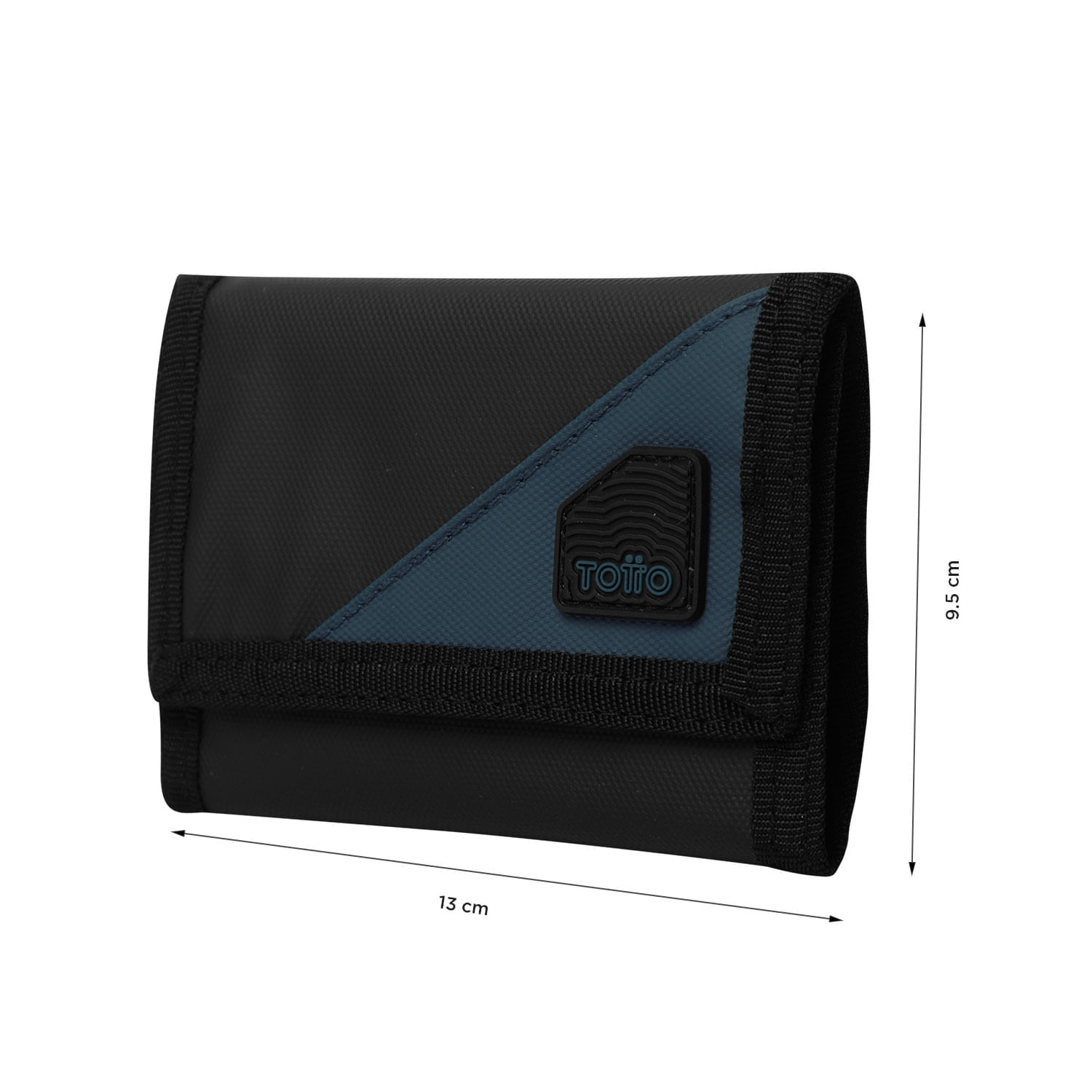 Billetera Contrast Can con RFID Blocker Negra/Azul Hombre