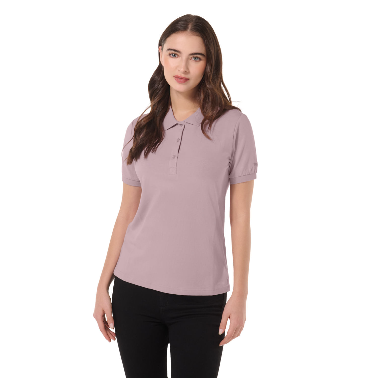 Camisa Tipo Polo Chechi Xl Mujer Rosada