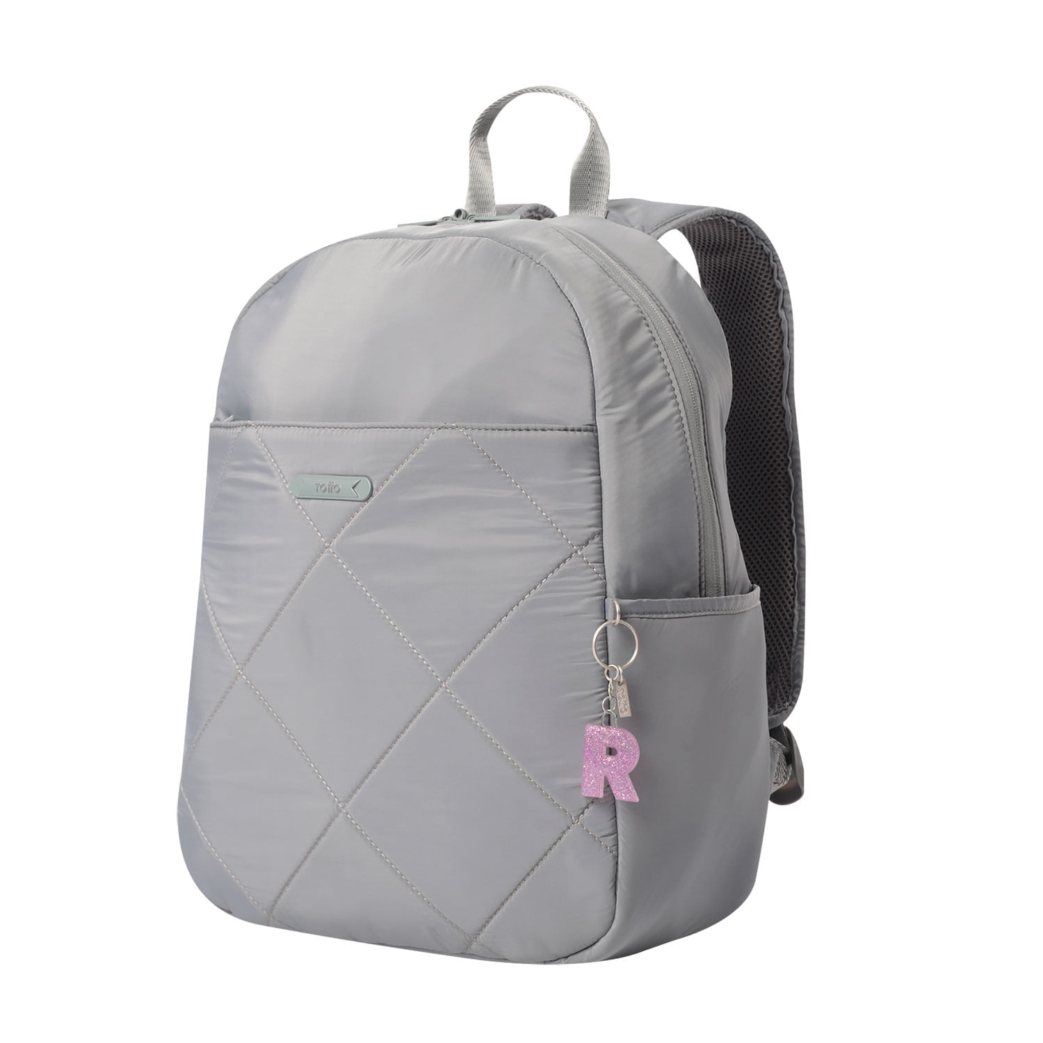 Llavero de Goma Abc color Morado