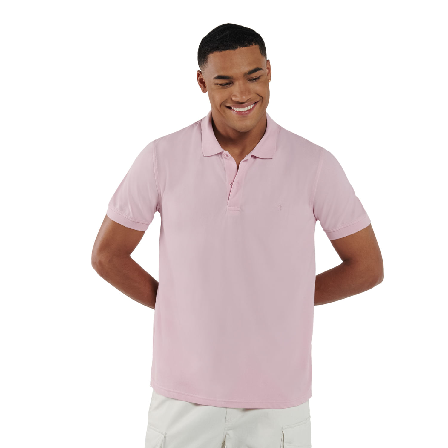 Camiseta Polo Rosada Hombre Mason