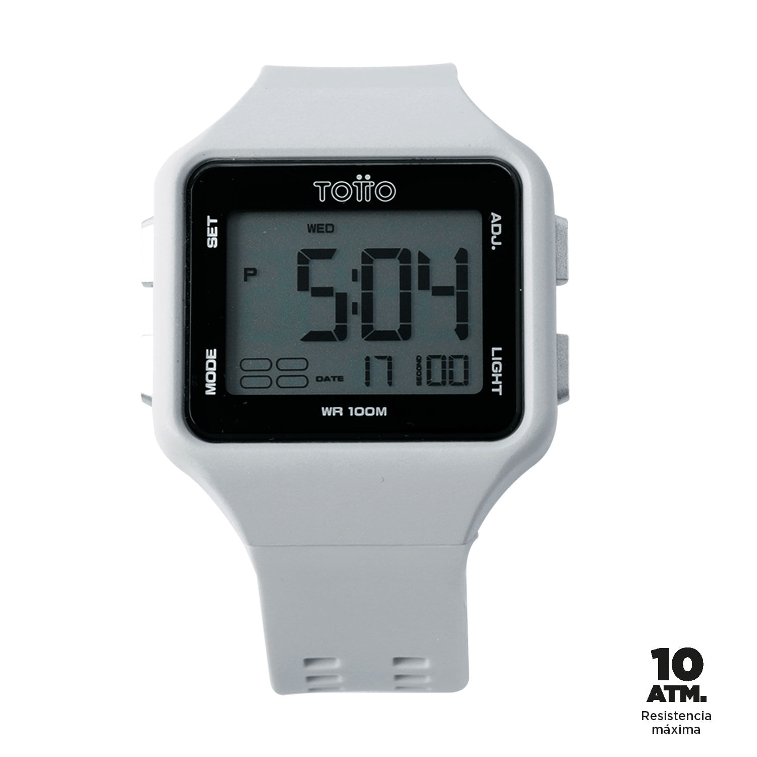 Reloj Digital Haze Gris Mujer