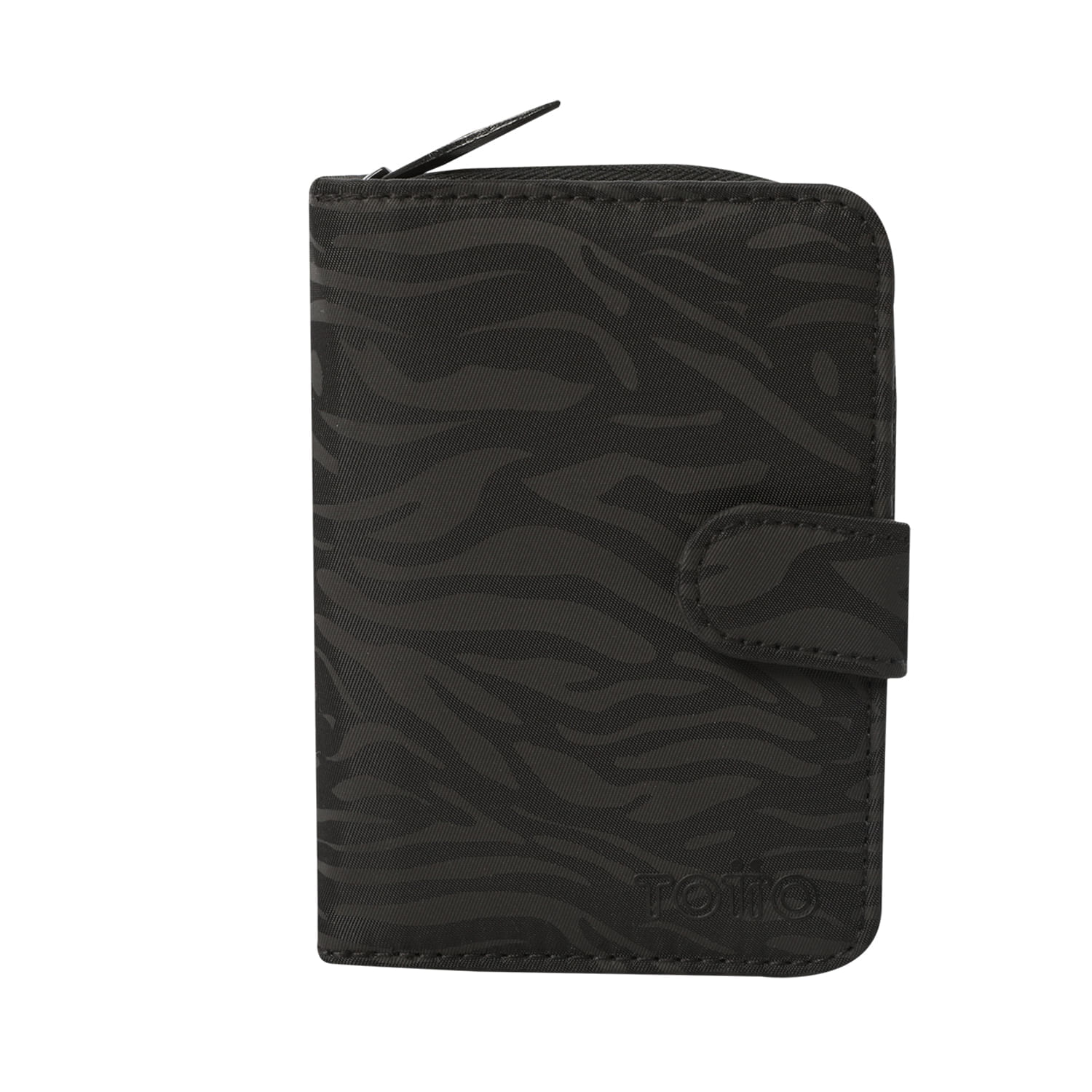 Billetera Texture Twi con RFID Blocker Negra Mujer