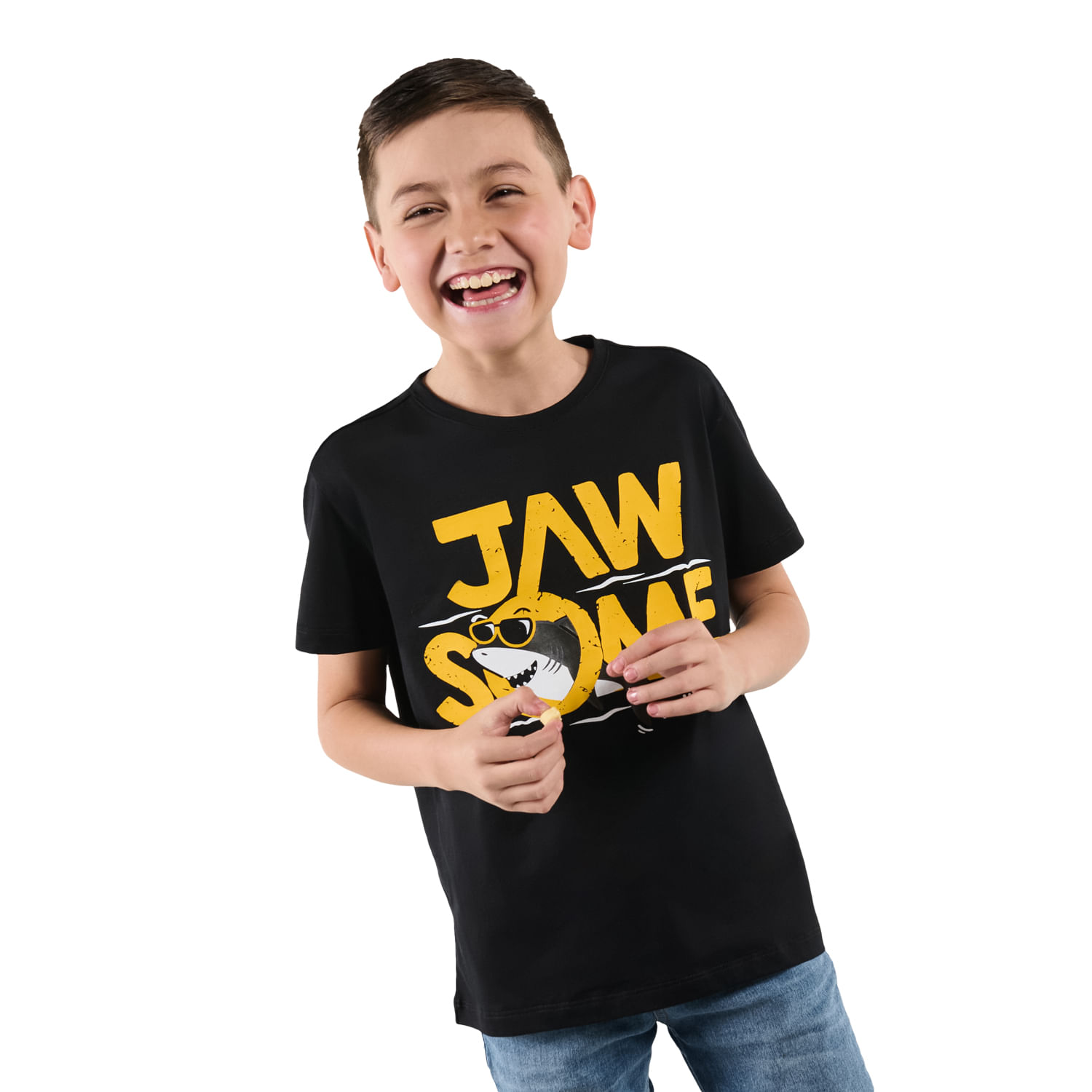 Camiseta para Niño Task color Negra