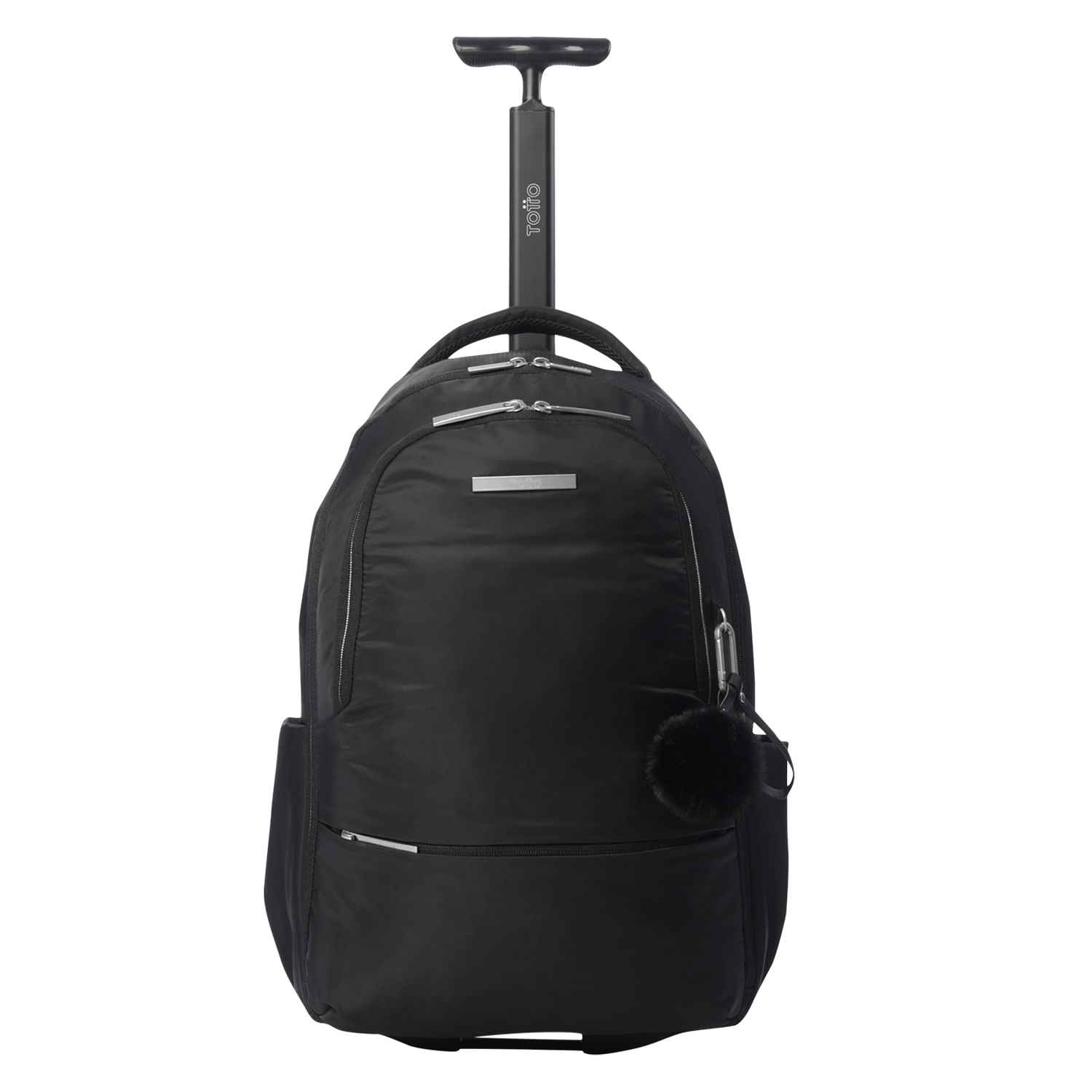 Morral de Viaje con Ruedas Trolley Mediano Negro ! Totto