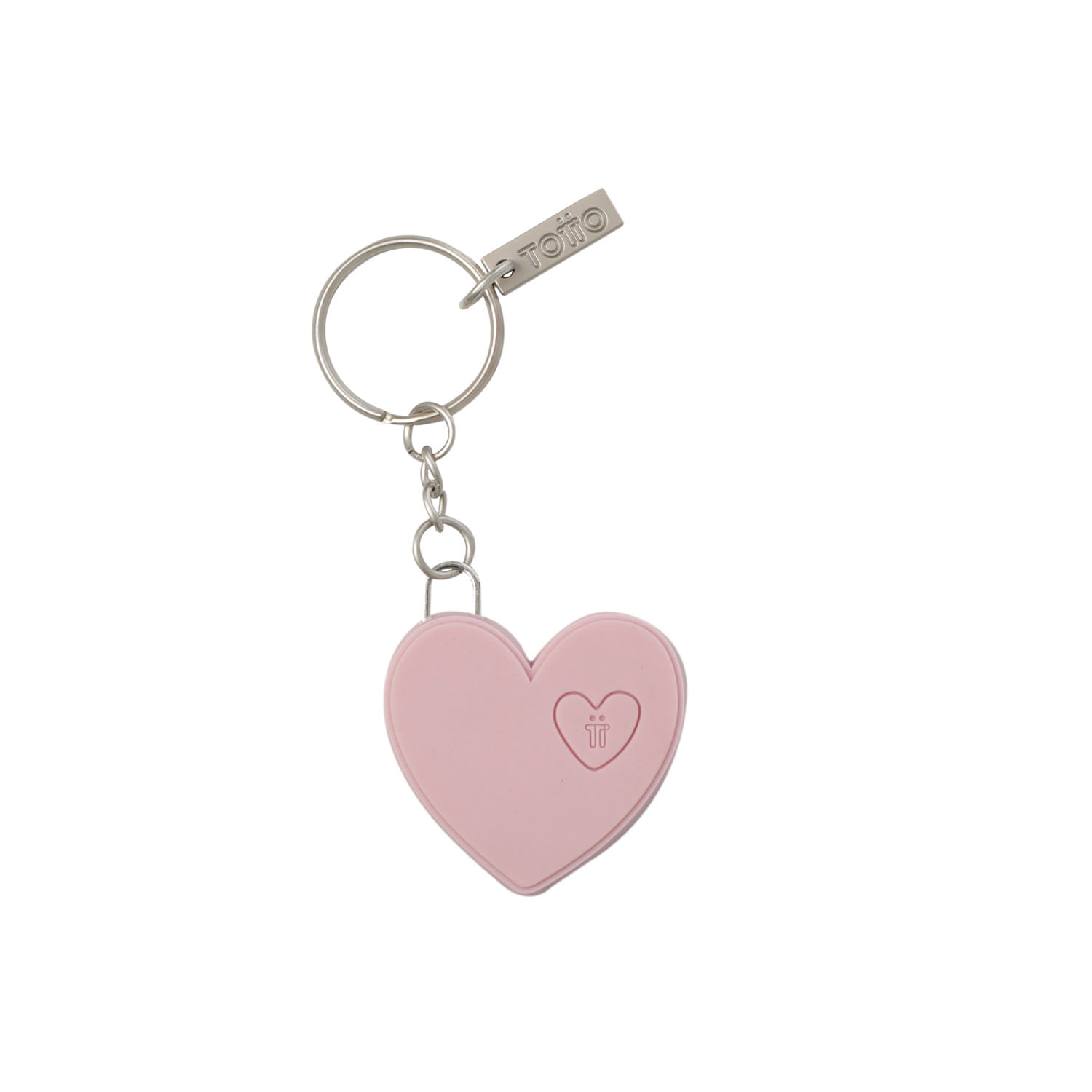Llavero de Goma Abc color Rosado