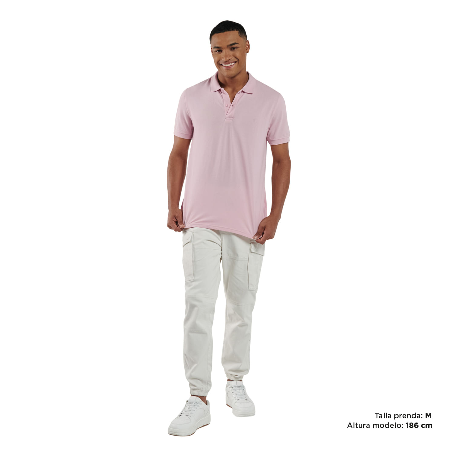 Camiseta Polo Rosada Hombre Mason