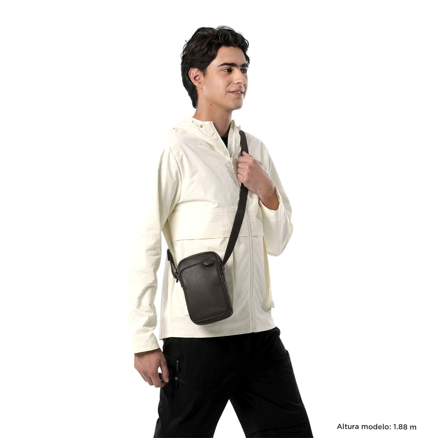 Bolso Crossbody Hombre Lowe Café