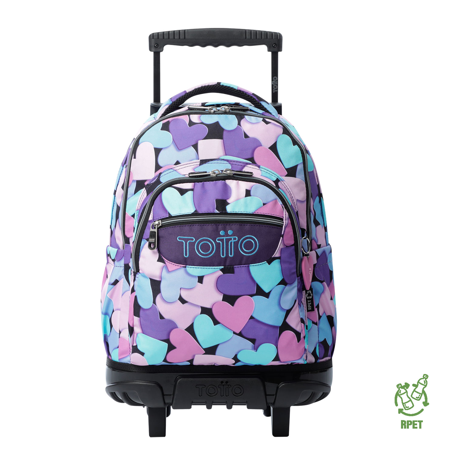 Morral Ruedas Niña Porta PC 15.4" Bomper Renglon Azul
