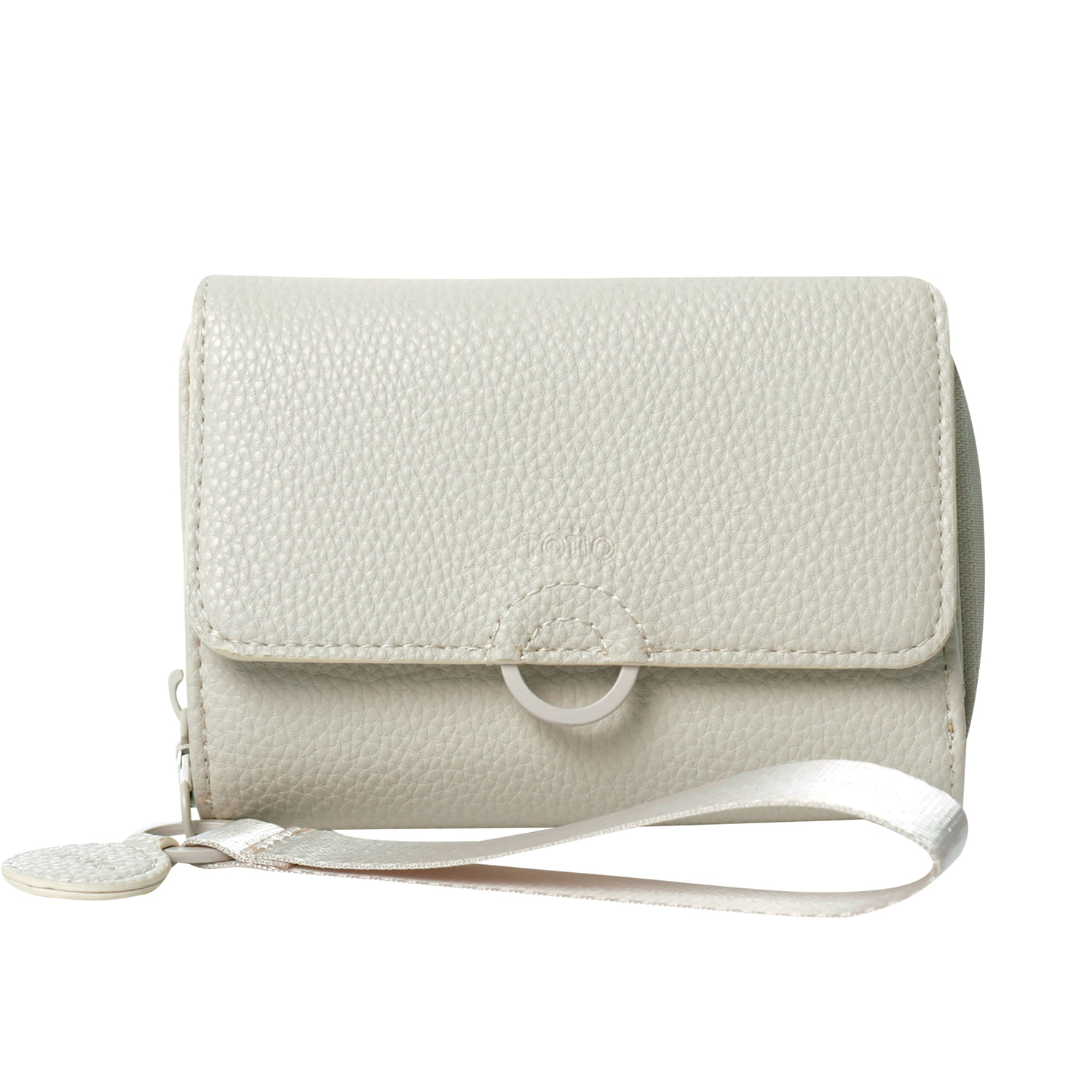 Billetera Soft Cri Con RFID Blocker Beige Mujer
