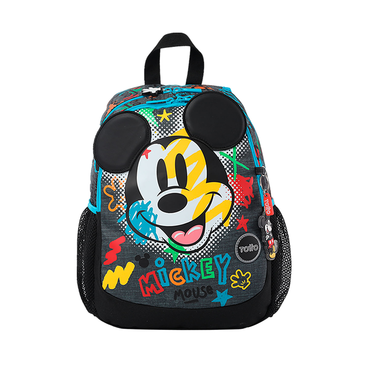 Morral Escolar para Niño Mickey Pequeño Gris