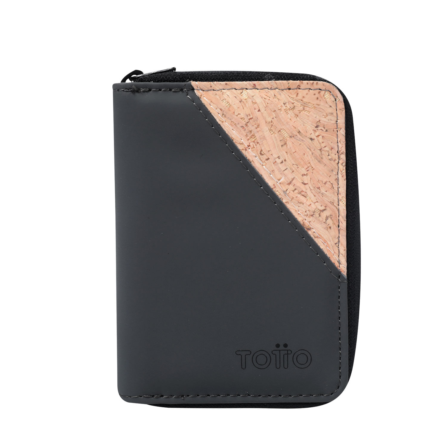 Billetera Cork Hombre Gris pequeña