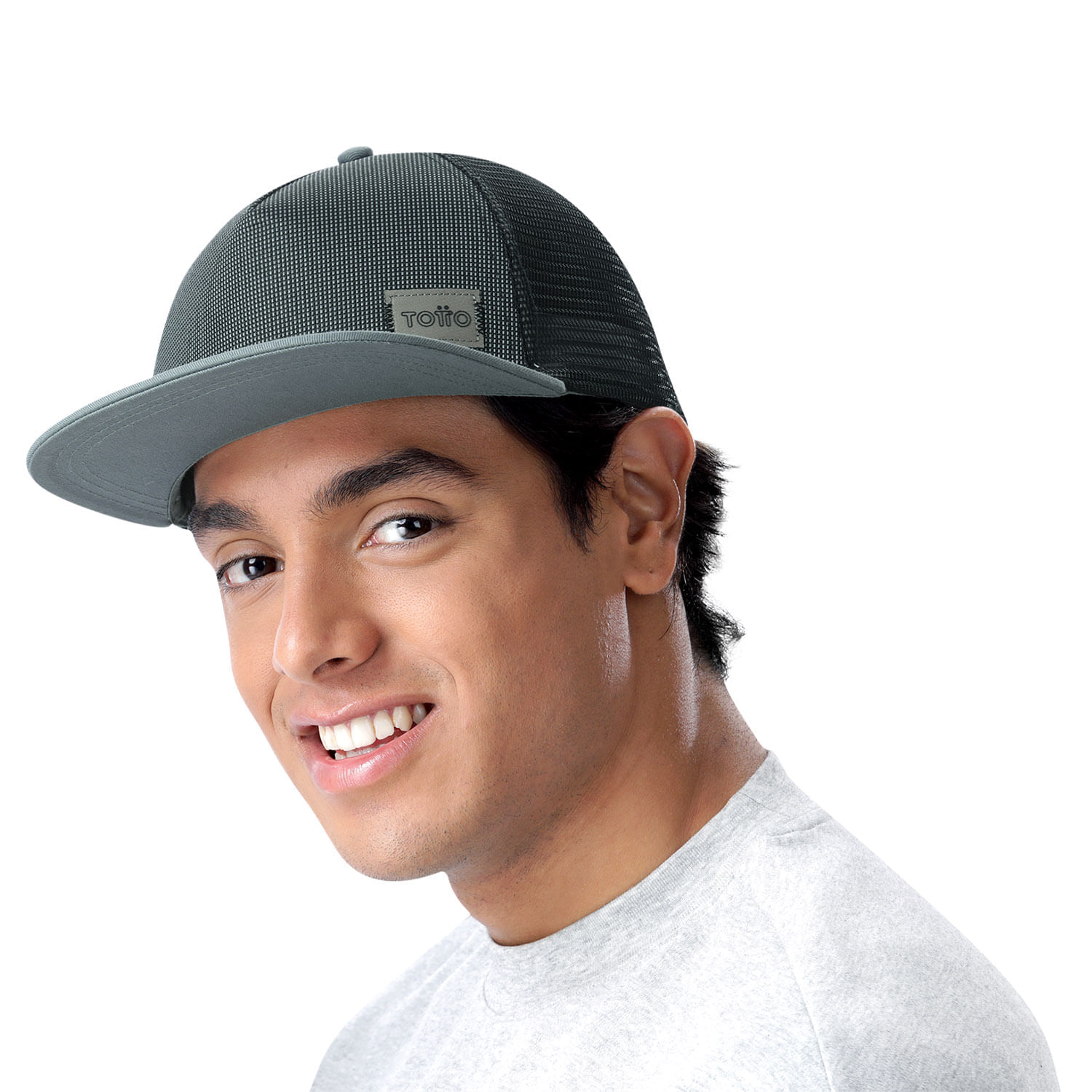 Gorra Plana para Hombre Canvas color Gris