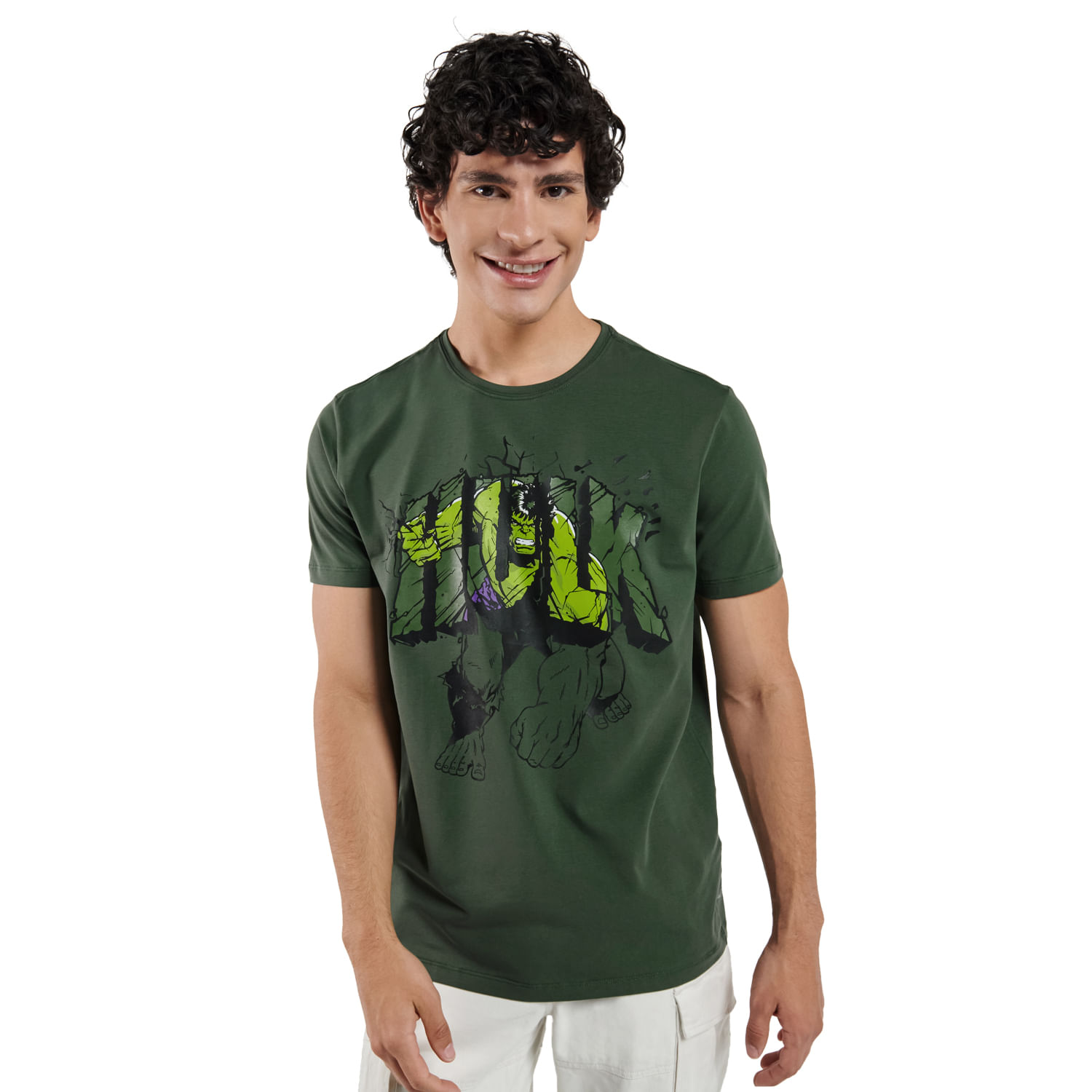Camiseta para Hombre Hulk Verde