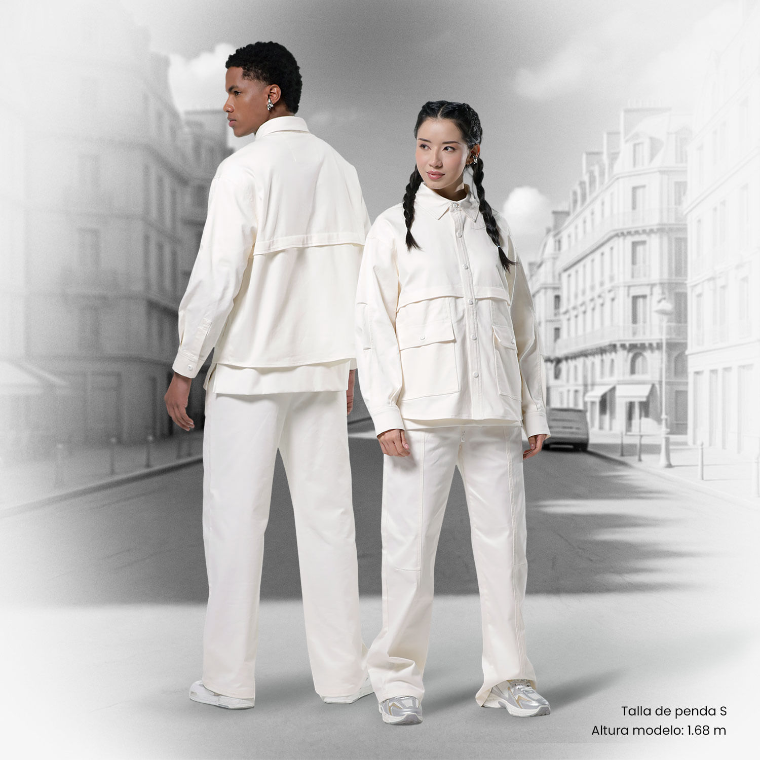 Pantalón Palazzo para Mujer Travy Xl Blanco