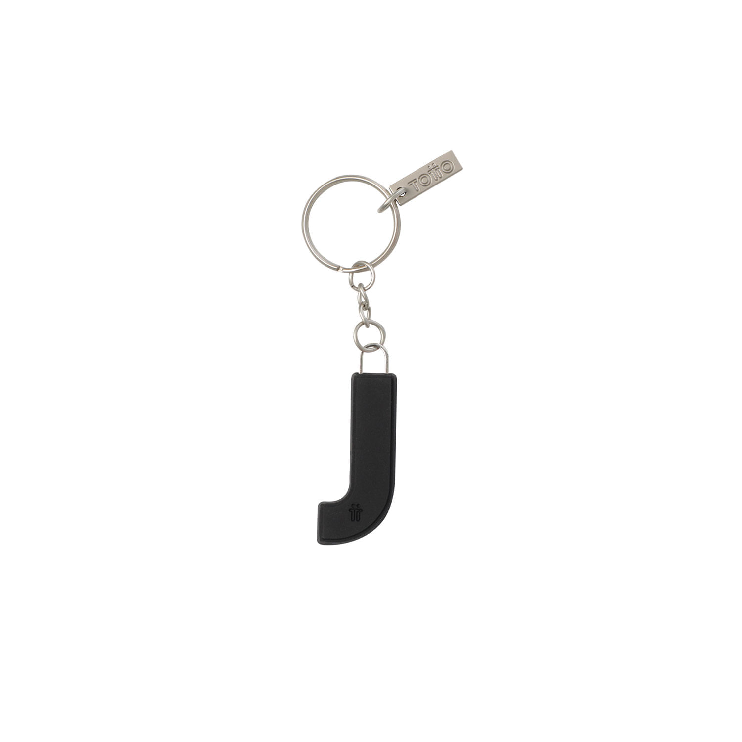 Llavero de Goma Abc color Negro