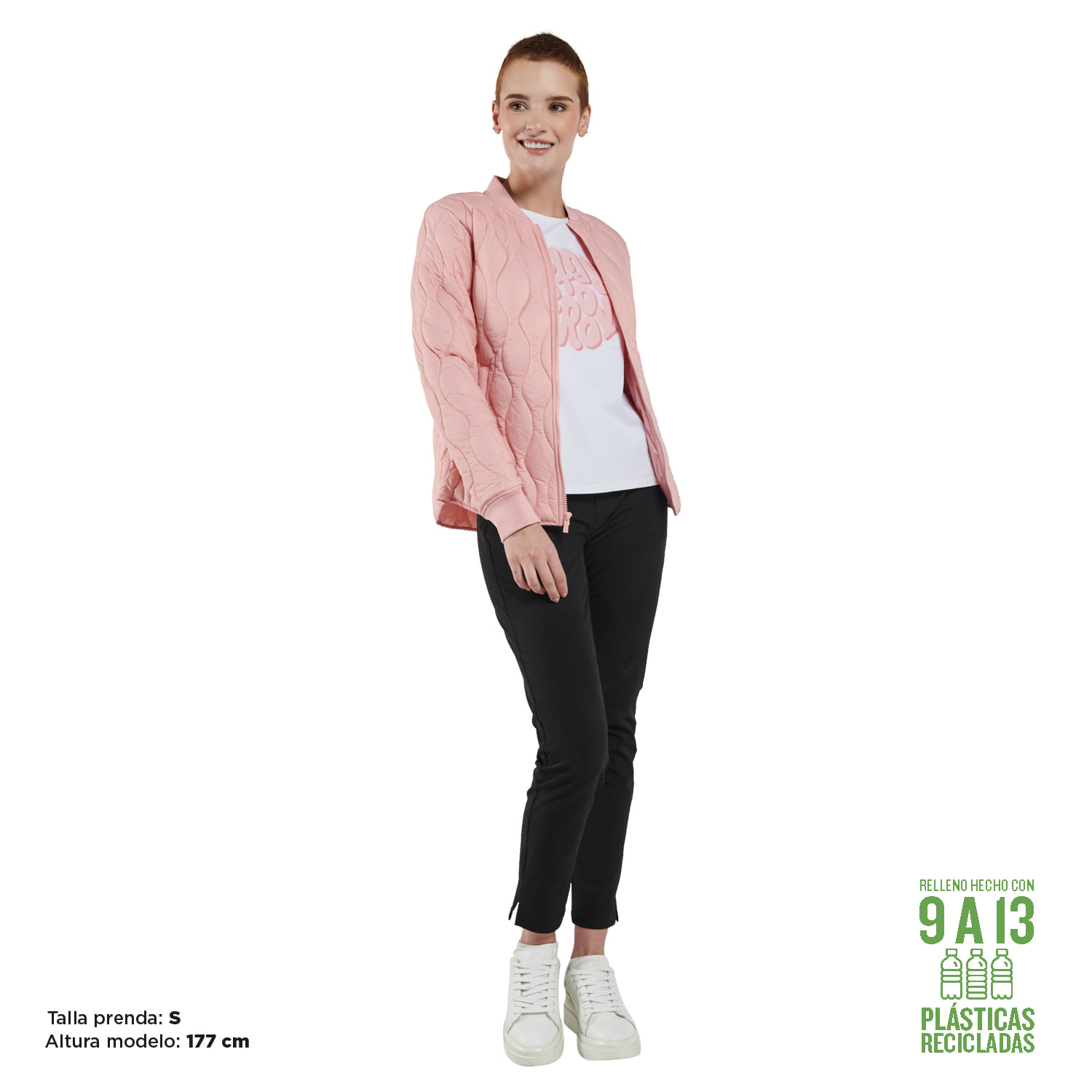 Chaqueta Mujer Acolchada Volpe Rosada