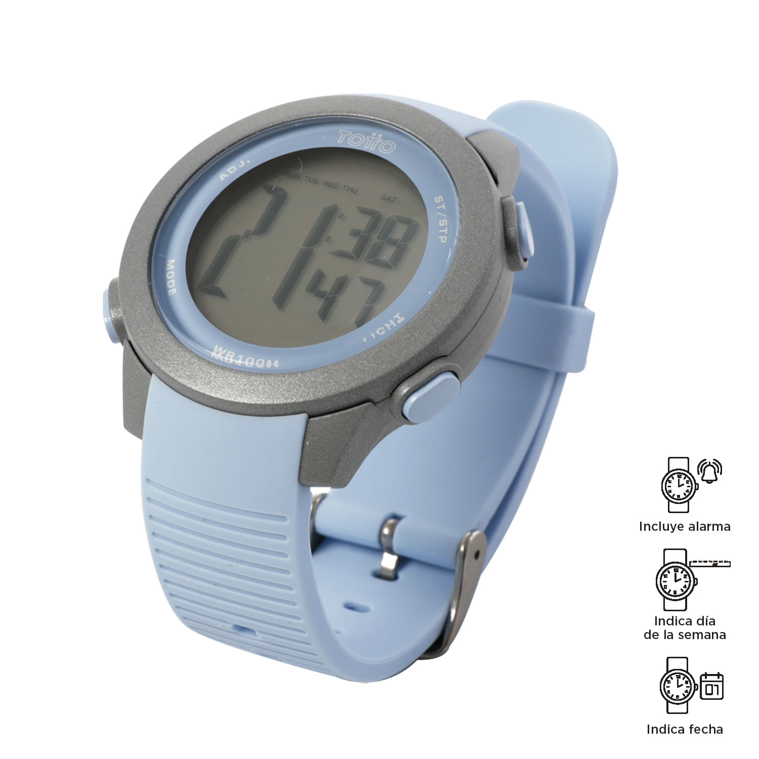 Reloj Digital Chron color Azul Mujer