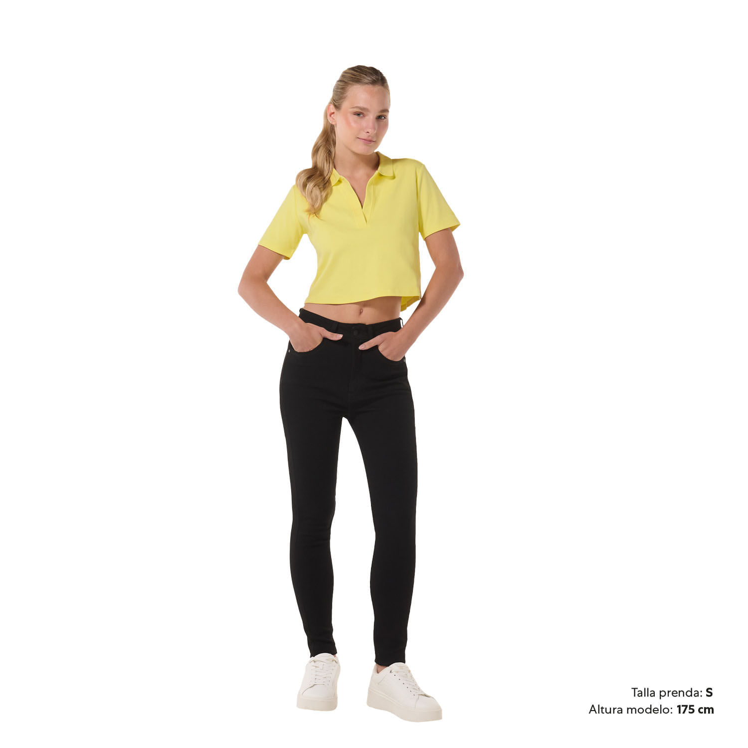 Camisa Tipo Polo Saba Xl Mujer Amarilla