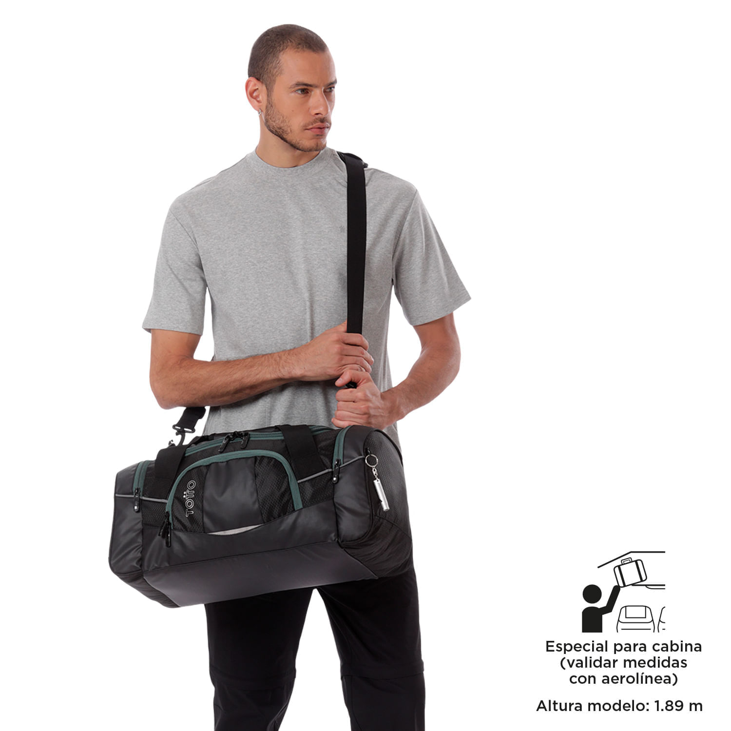 Tula viajera Tek 2.0 Pequeña Negra