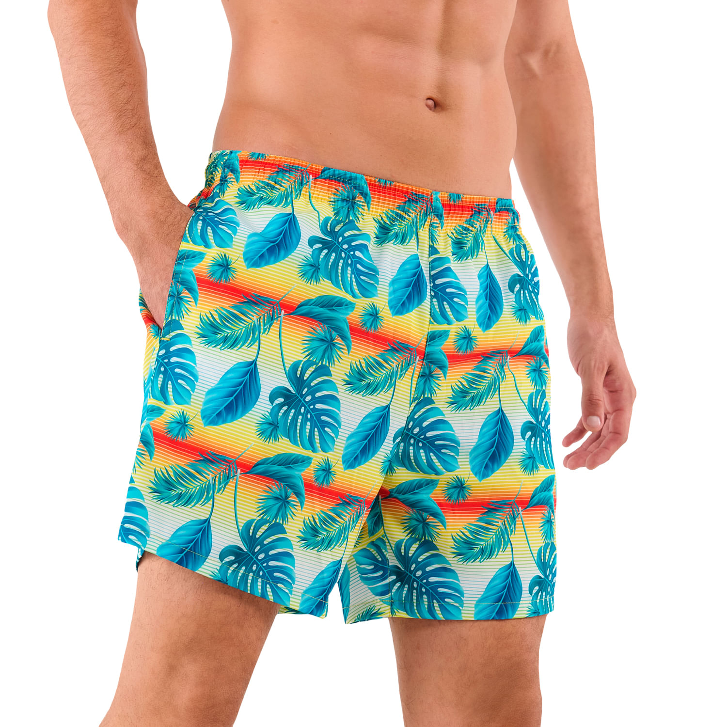 Pantalón Estampada Lown Hombre Azul
