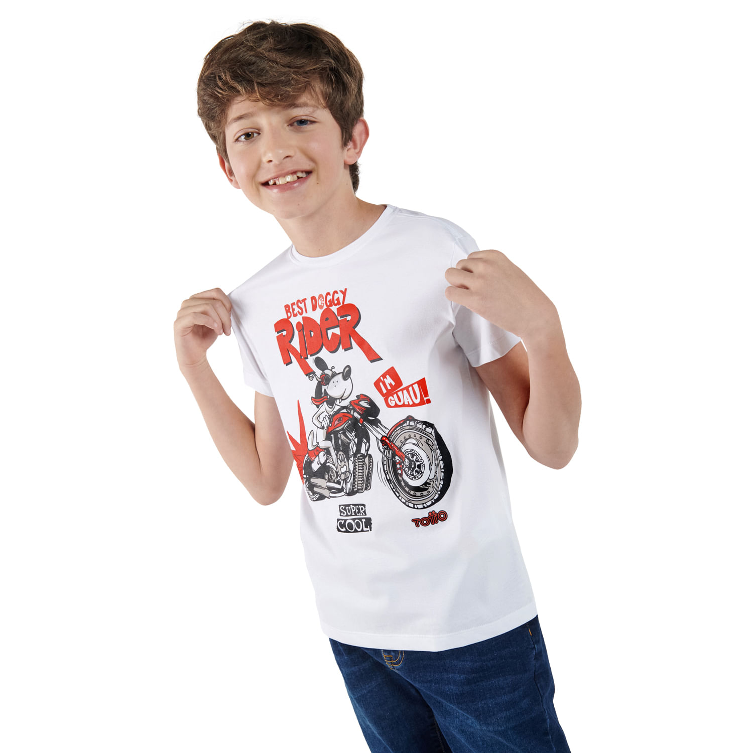 Camiseta para Niño Proyecty 2 Blanca