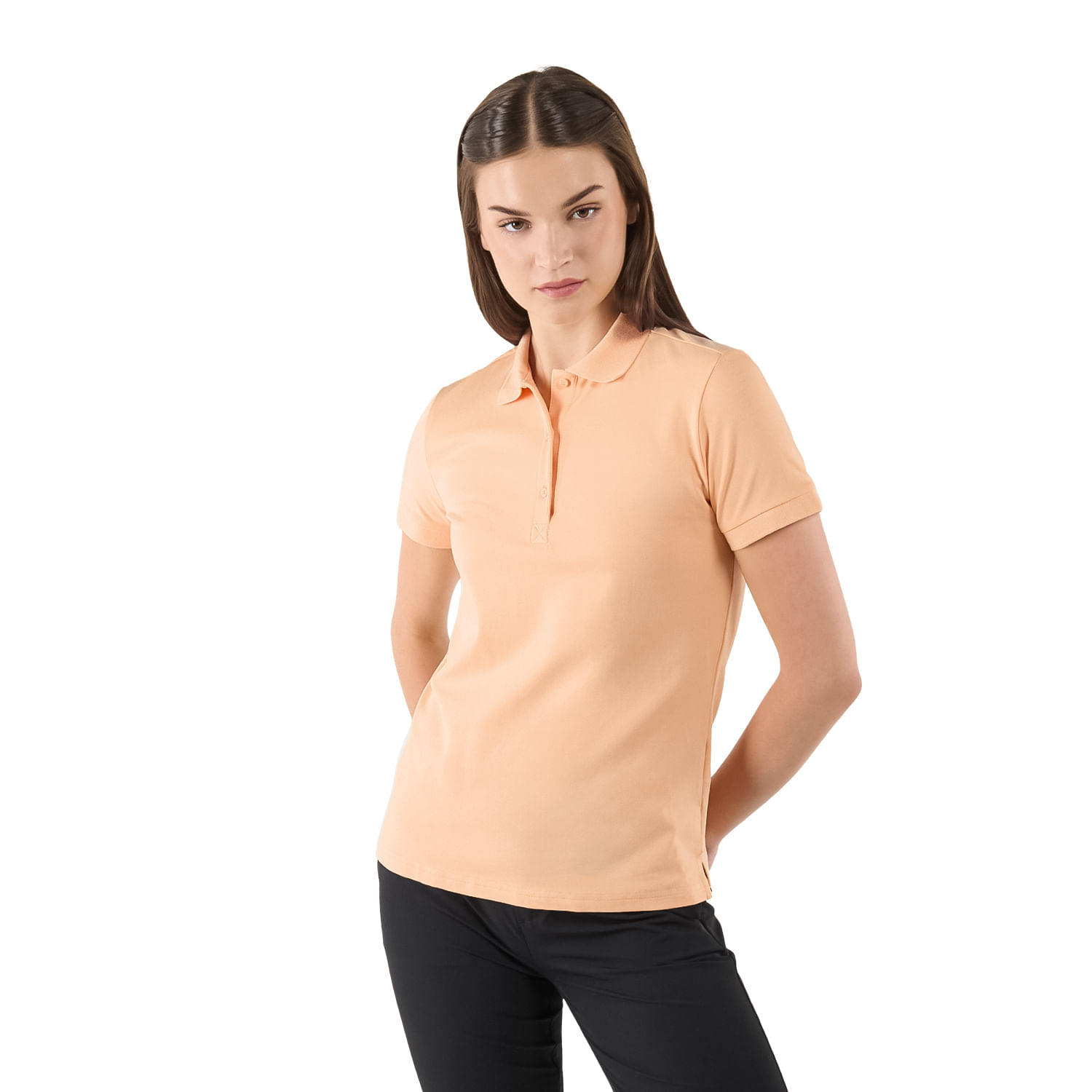 Camisa Polo Chechi para Mujer Durazno